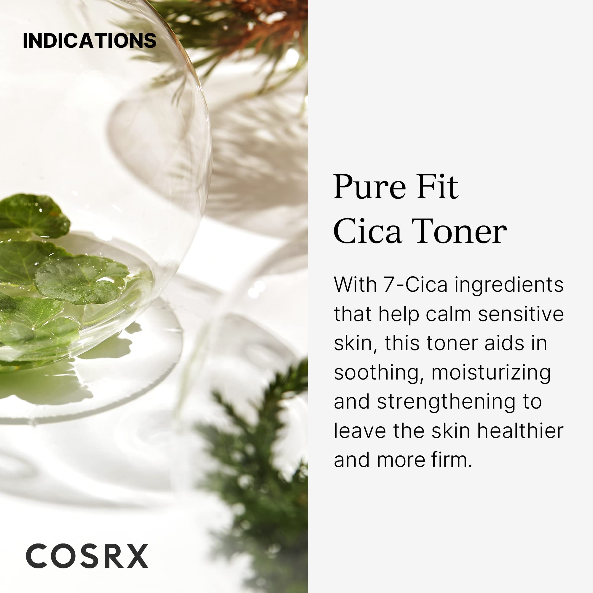Cosrx Pure Fit Cica Toner, 150Ml / 5.07 Fl.Oz | Soothing Korean Toner For Sensitive Skin | Centella Asiatica Facial Toning Water