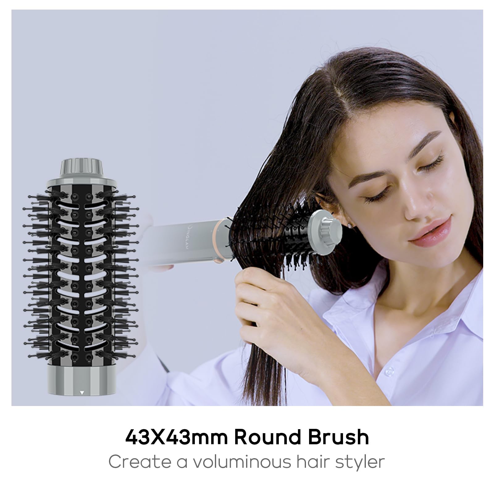 IG INGLAM MegaAIR Styler Air Styling & Drying System, Professional Interchange Hair Dryer Brush 110,000 RPM Brushless BLDC Motor