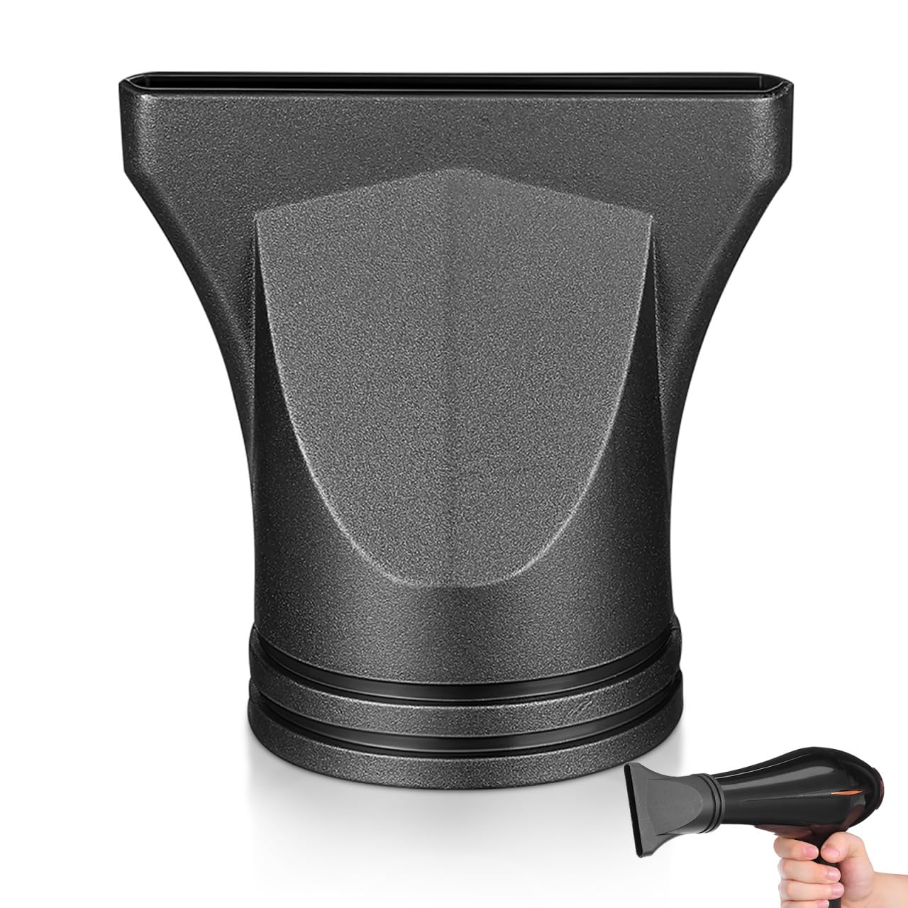 CALLARON Hair Dryer Nozzle Attachment Flat Diffuser Head for Efficient Hair Drying and Precision Styling for Home and Salon Use