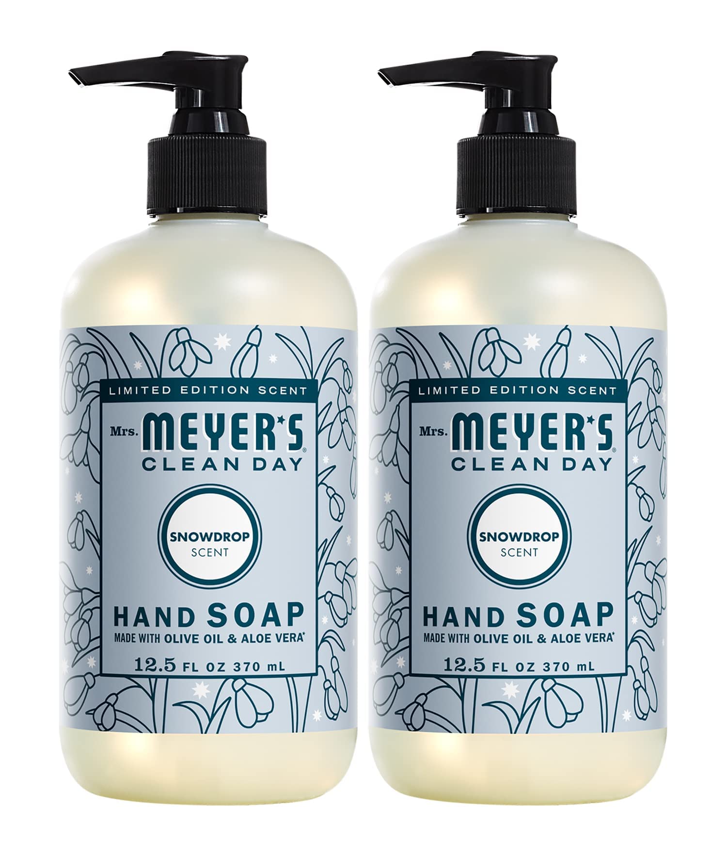 MRS. MEYER 'S CLEAN DAY Liquid Hand Soap, Snow Drop (12.5 Fl Oz (Pack of 2))