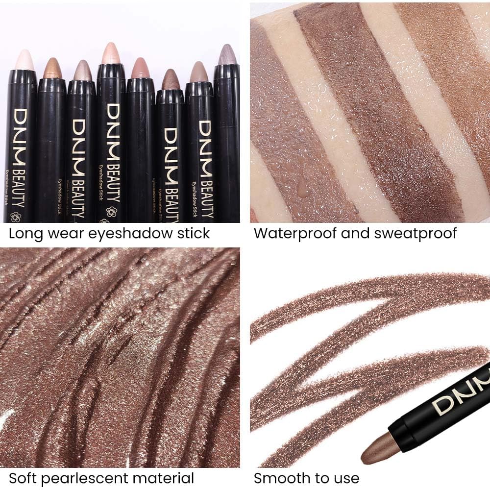 Evpct 2Pcs Cream Eyeshadow Sticks Set For Eyes Waterproof, Cocoa Shimmer Matte Eye Shadow Stick Pencil Pen Bulk Sombras En Crema