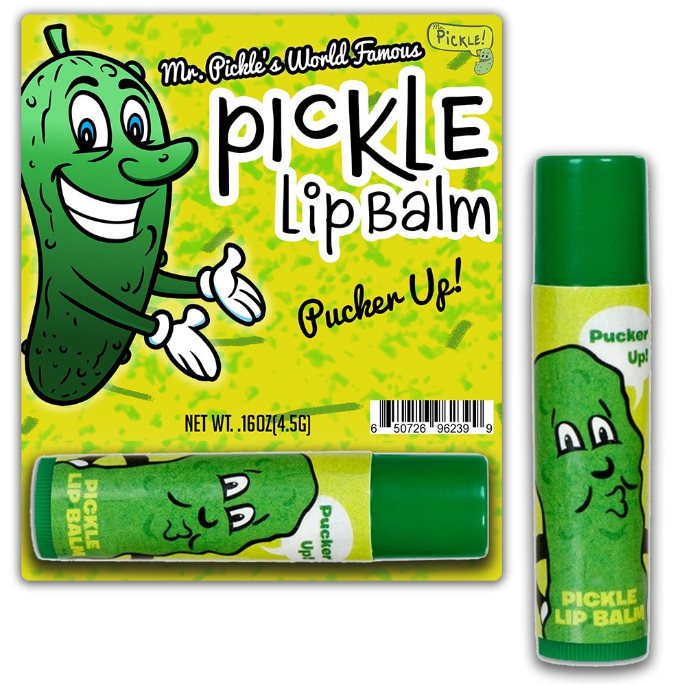 Dill Pickle Lip Balm - Pickle Gifts - Funny Gifts For Men - Flavored Lip Balm - Weird Stocking Stuffers - Funny Pickle Gifts - D