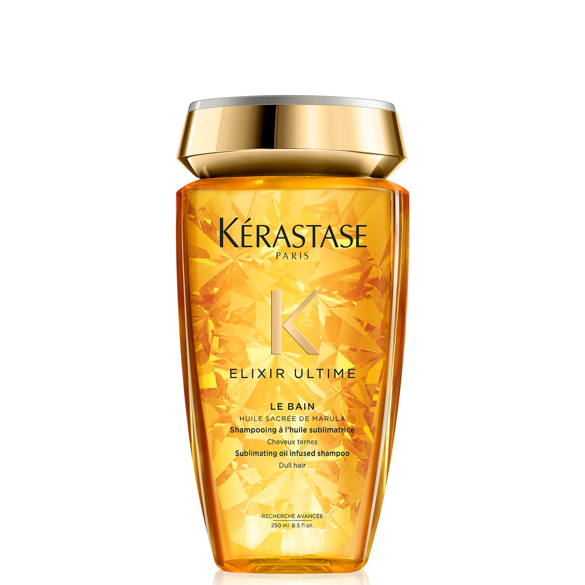 Kerastase Elixir Ultime Oil-infused Shine Shampoo | For Dull, Dry Hair | Softens and Restores Shine | With Argan Oil, Camellia O