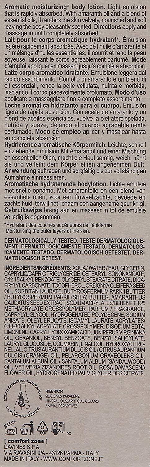 [ comfort zone ] Tranquillity Aromatic & Moisturizing Body Lotion, 6.76 fl. oz.