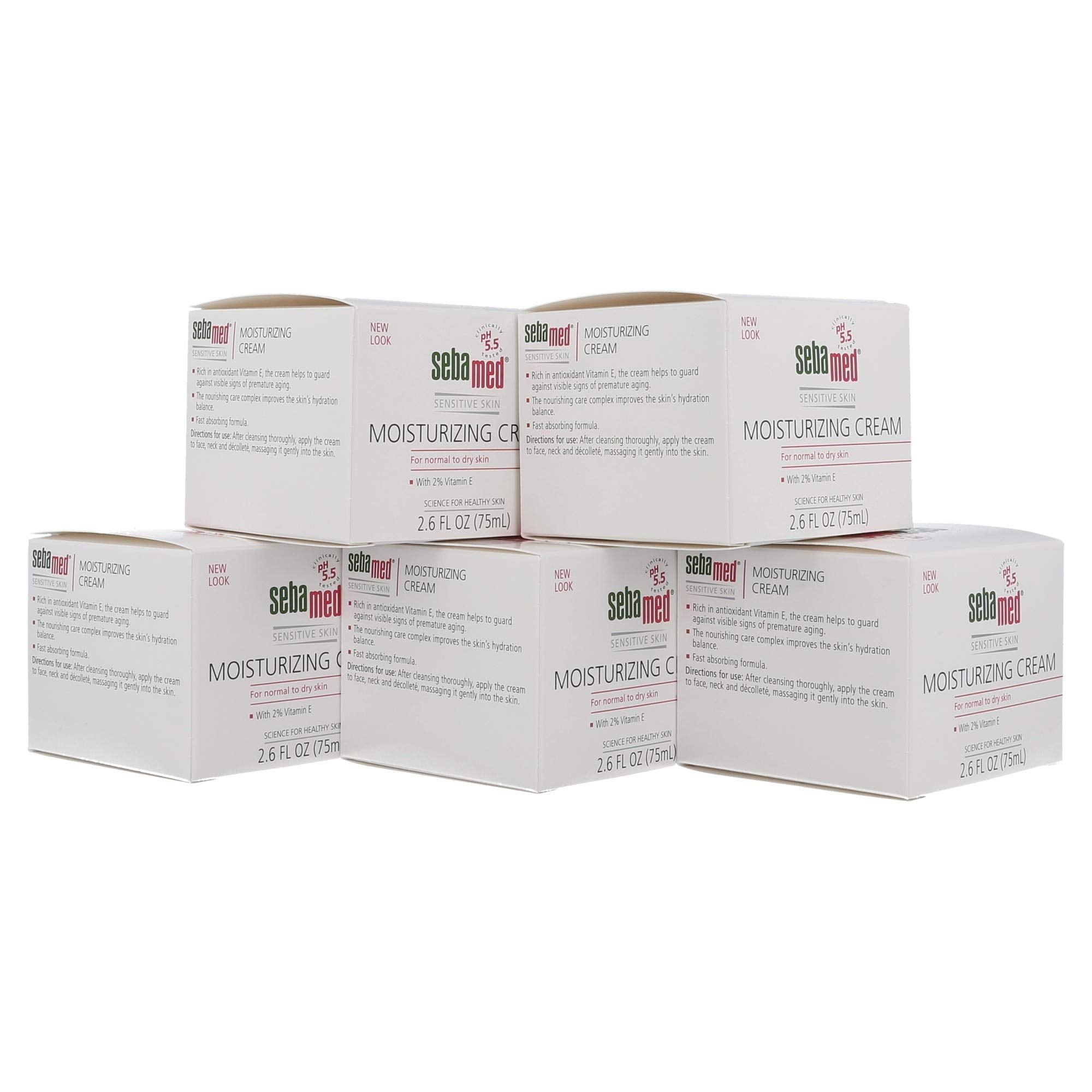 Sebamed Moisturizing Face Cream For Sensitive Skin Antioxidant Ph 5.5 Vitamin E Hypoallergenic 2.6 Fluid Ounces (75Ml) Ultra Hyd