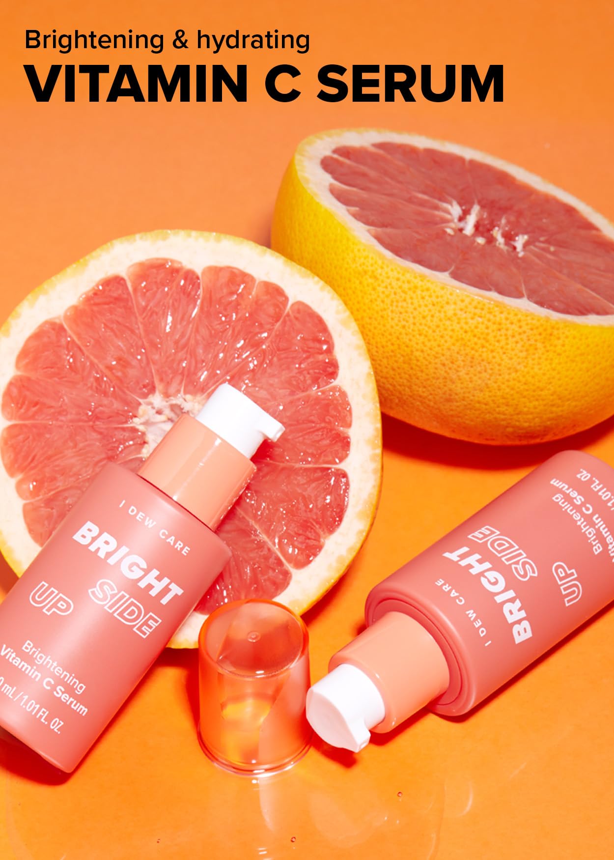 I Dew Care Vitamin C Serum | Glass Skin, Korean Skin Care, Brightening, Hydrating With Niacinamide, Vitamin C, Non-Irritating, L