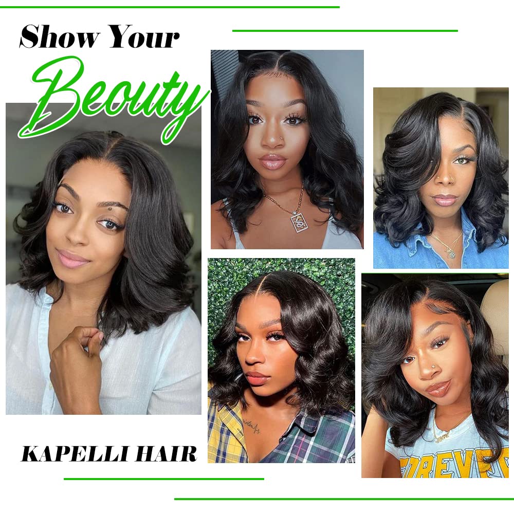 Brazilian Virgin Hair Body Wave 3 Bundles With Closure (12 14 16+10''Closure) 10A Virgin Brazilian Remy Human Hair Bundles With