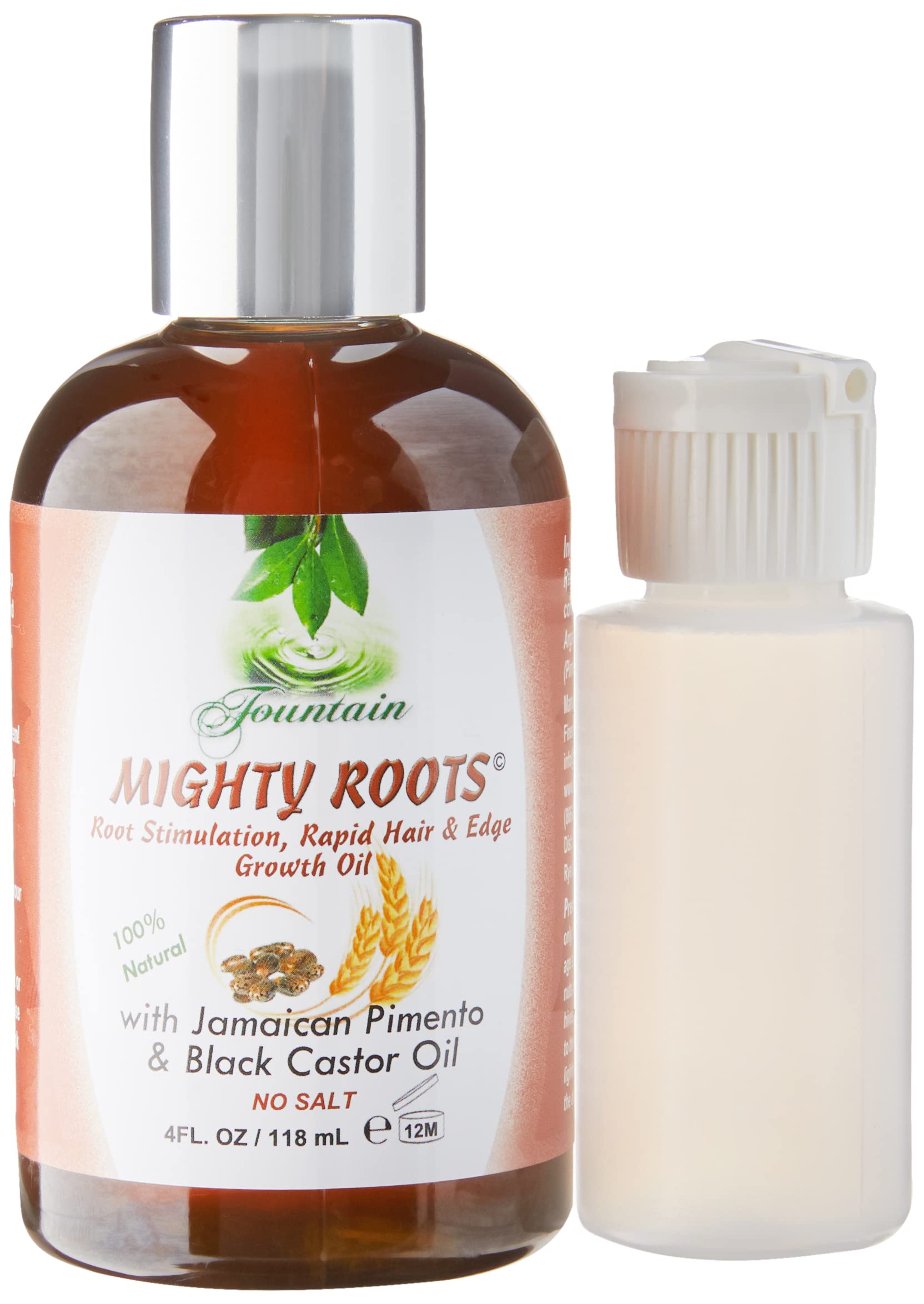 FOUNTAIN Mighty Roots - Damaged - Receding - Edges - Bald Spot - Thinning Hair Oil - Applicator Bottle - 4 Fl Oz
