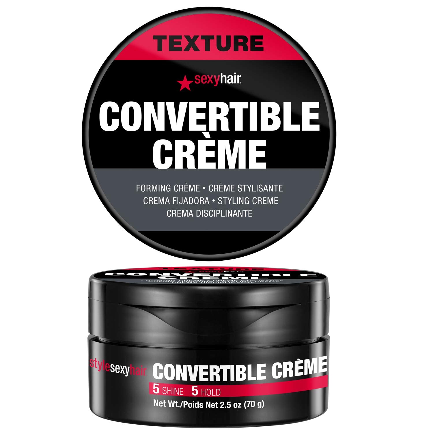 SexyHair Style Convertible Crme Forming Cream, 1.8 Oz | Re-Shapeable | Texturizing and Flexible | Natural Shine