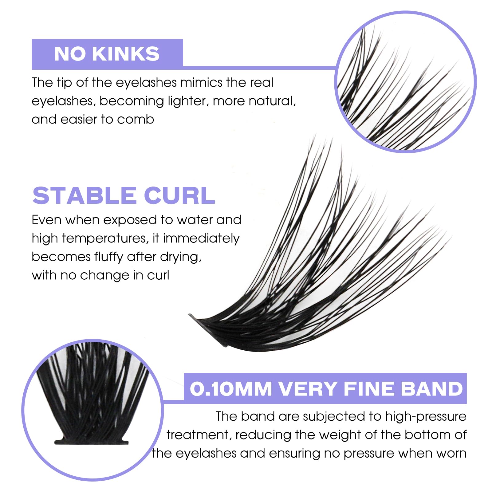 Lash Clusters Individual Cluster Lashes 40D+3D Mink Lashes Diy Lash Extension 12-16Mm Mixed D Curl Individual Lashes Cluster Eye