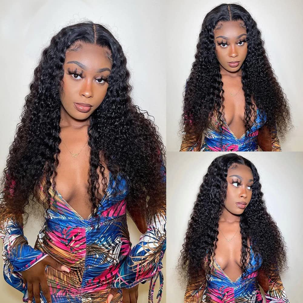 Nervoss 13X4 Water Wave Lace Front Wigs For Women Human Hair Pre Plucked Water Wave Lace Frontal Wig With Baby Hair Natural Colo