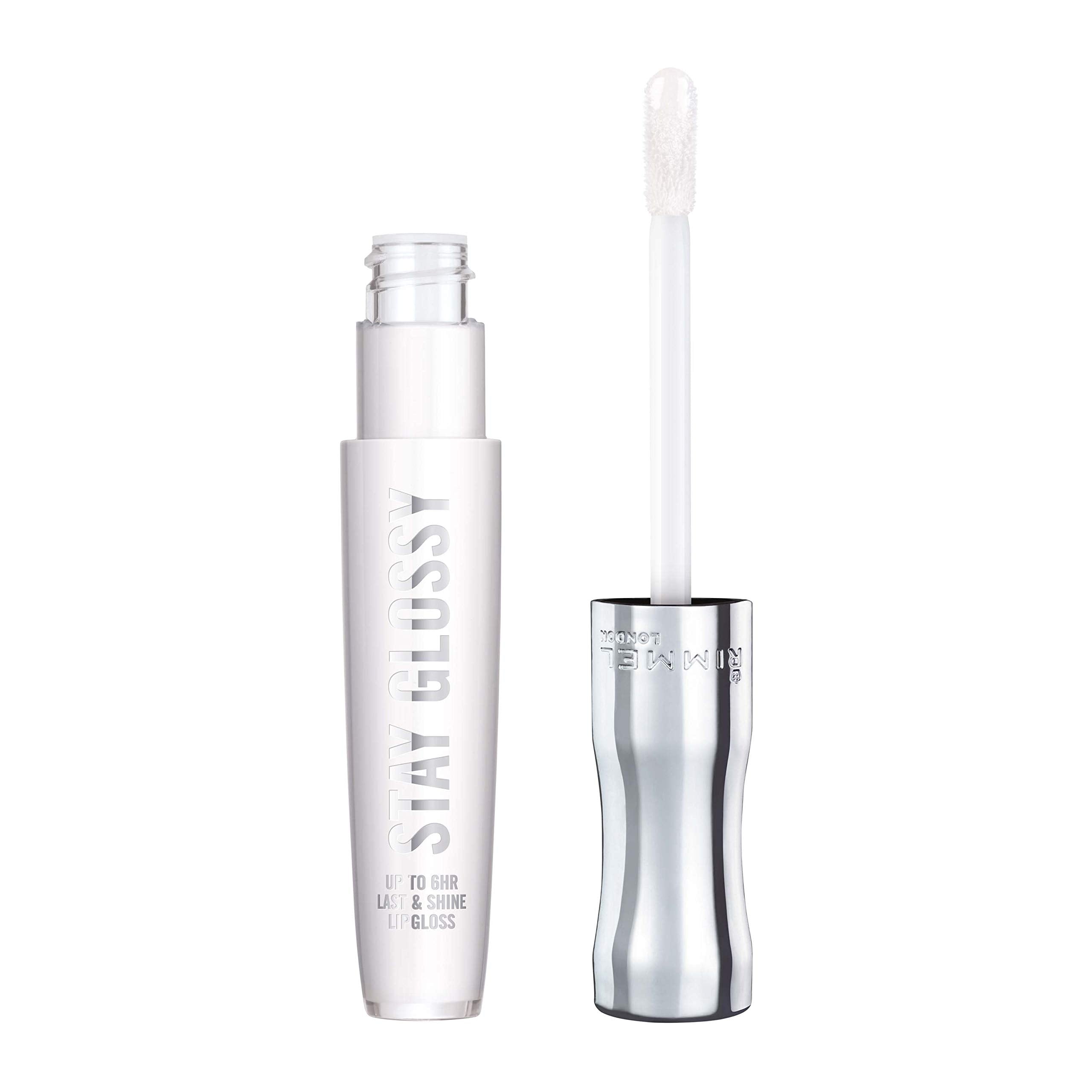 Rimmel Stay Glossy Lip Gloss - Non-Sticky And Lightweight Formula For Lip Color And Shine - 820 Seduce Me, .18Oz