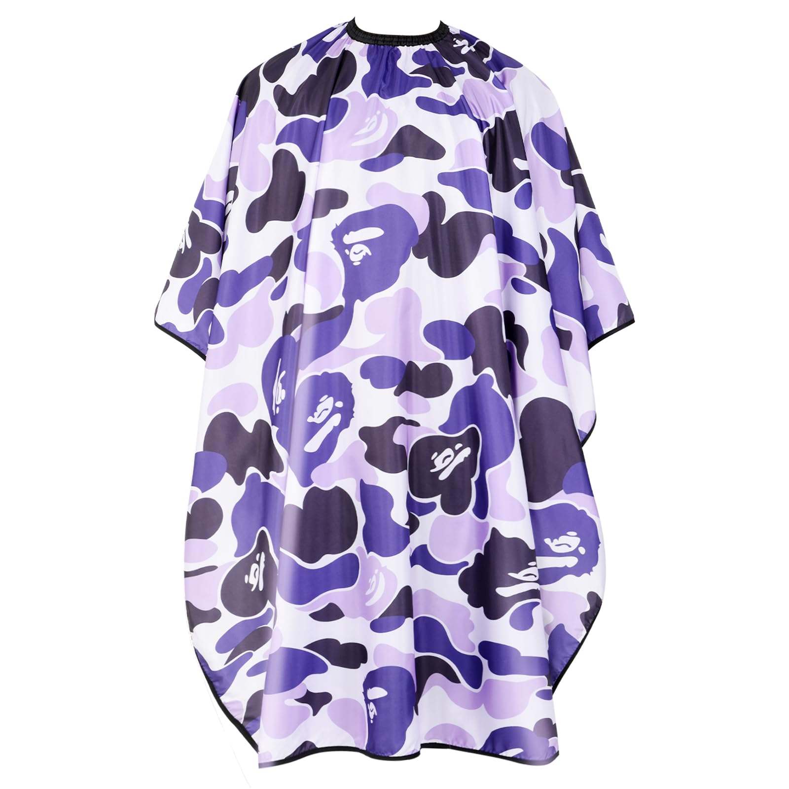 Fahaner Professional Hair Cutting Cape Waterproof Barber Cape For Men Polyester Hair Styling Cape With Elastic Neckline Adjustab