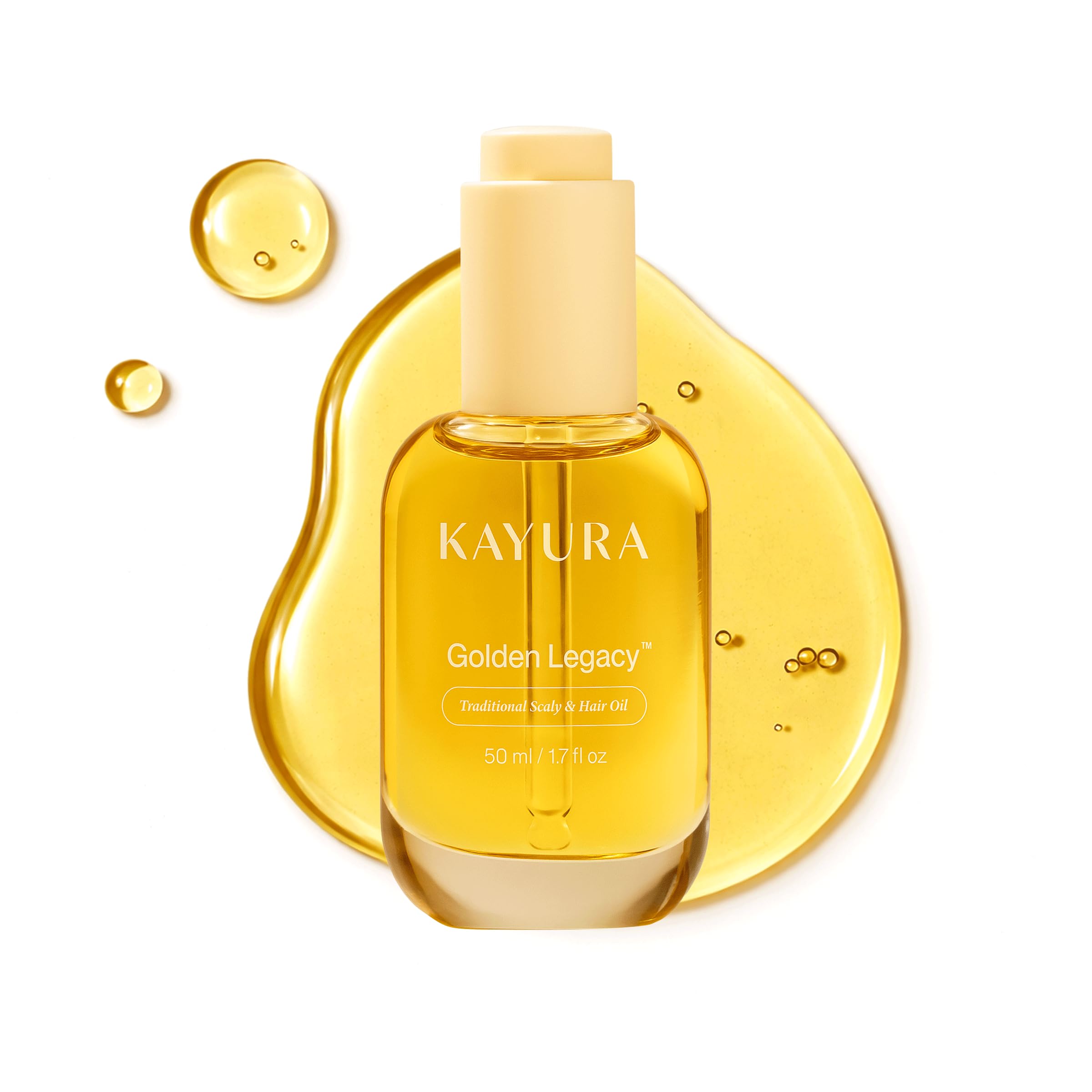 Kayura Golden Legacy Botanical Scalp & Hair Oil, 21 Botanicals, 1.7 fl oz