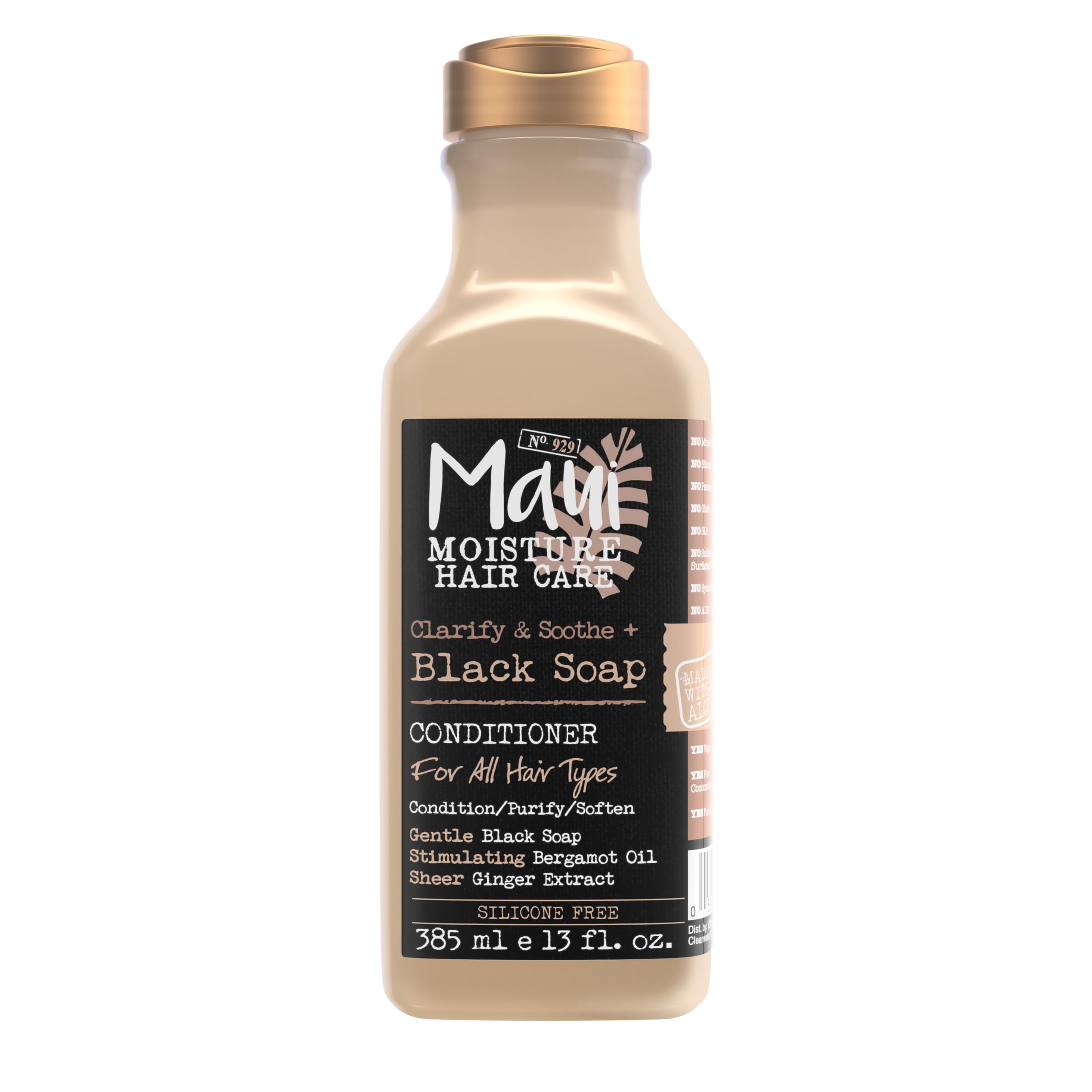 Maui Moisture Clarify & Soothe + Black Soap Conditioner, Hydrating, 13 fl oz