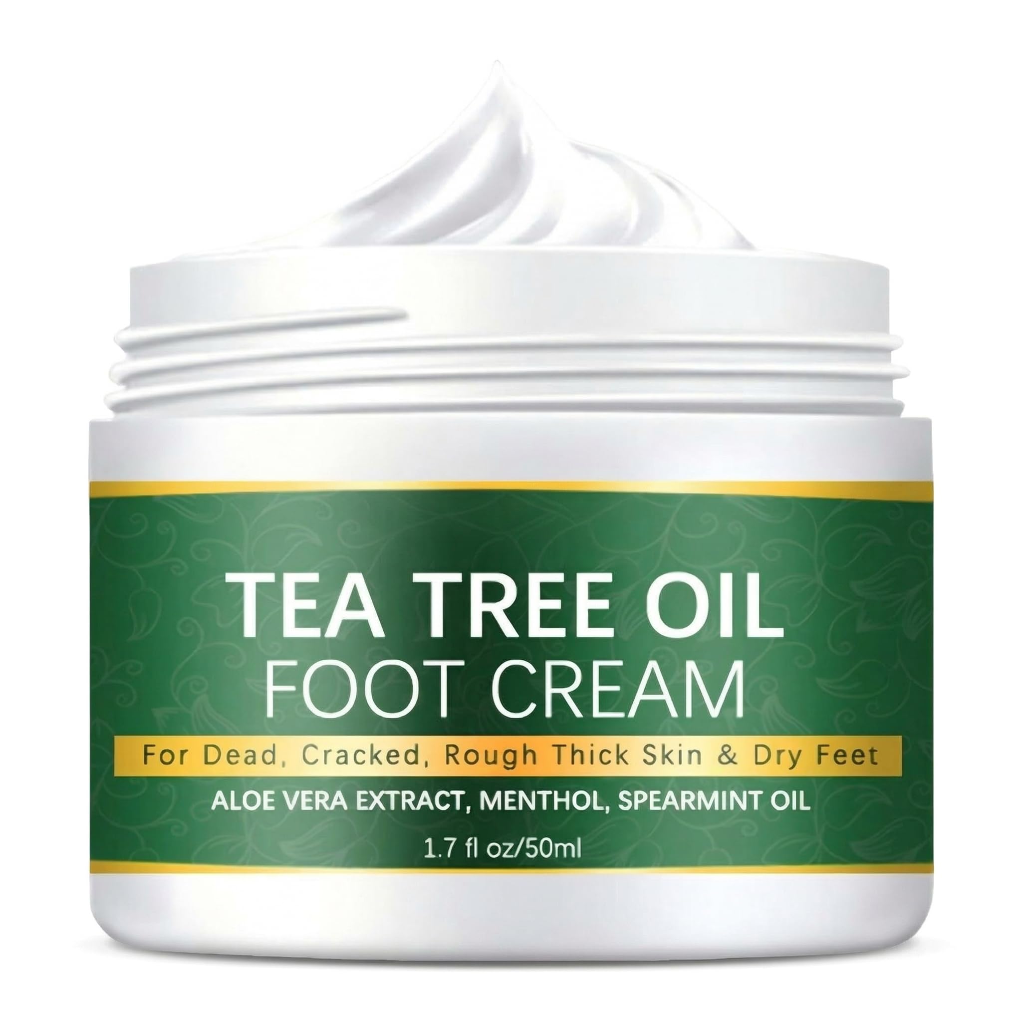 JoanofArc Tea Tree Oil Foot Cream for Dry Cracked Feet, Hydrating Foot Cream for Women Men, Moisturizes and Hydrates Dry Skin fo