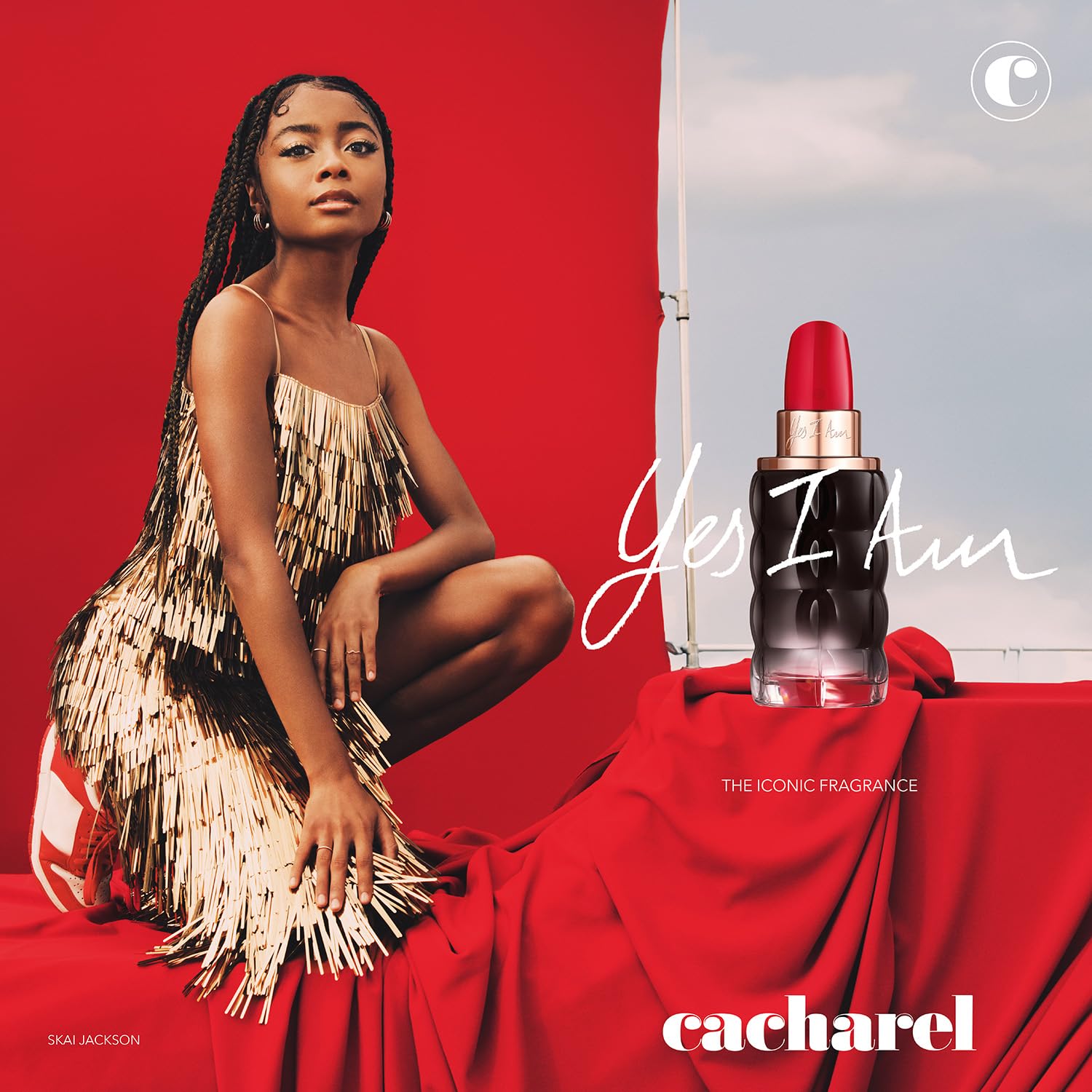 Cacharel Yes I Am, Eau De Parfum For Women, Ambery, Spicy With Notes Of Cardamom & Jasmine Sambac, 1 Fl. Oz.