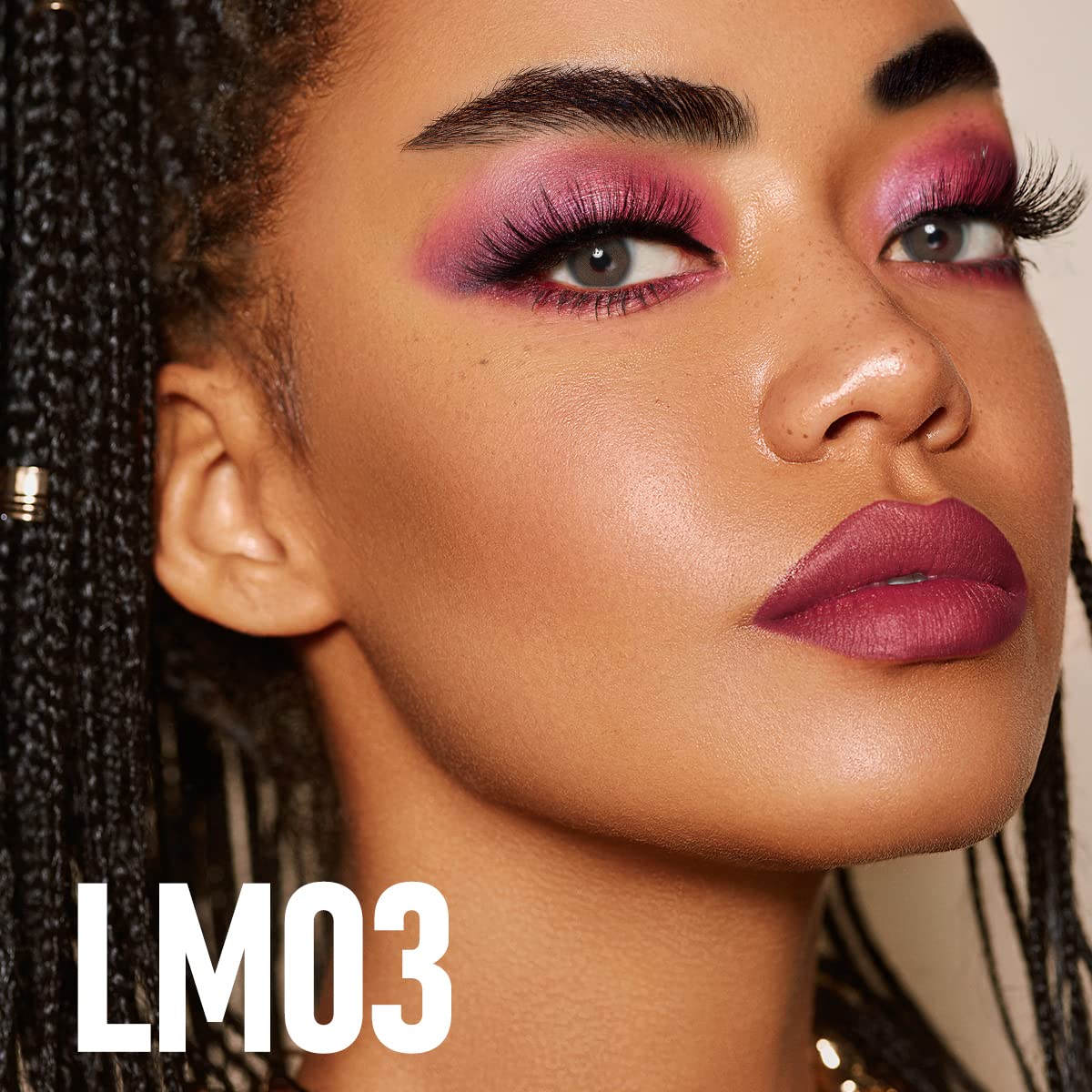 Carslan Matte Liquid Lipstick, Long Lasting Highly Pigmented Lip Color Make Up For Women, Lightweight, Smooth, Lm03
