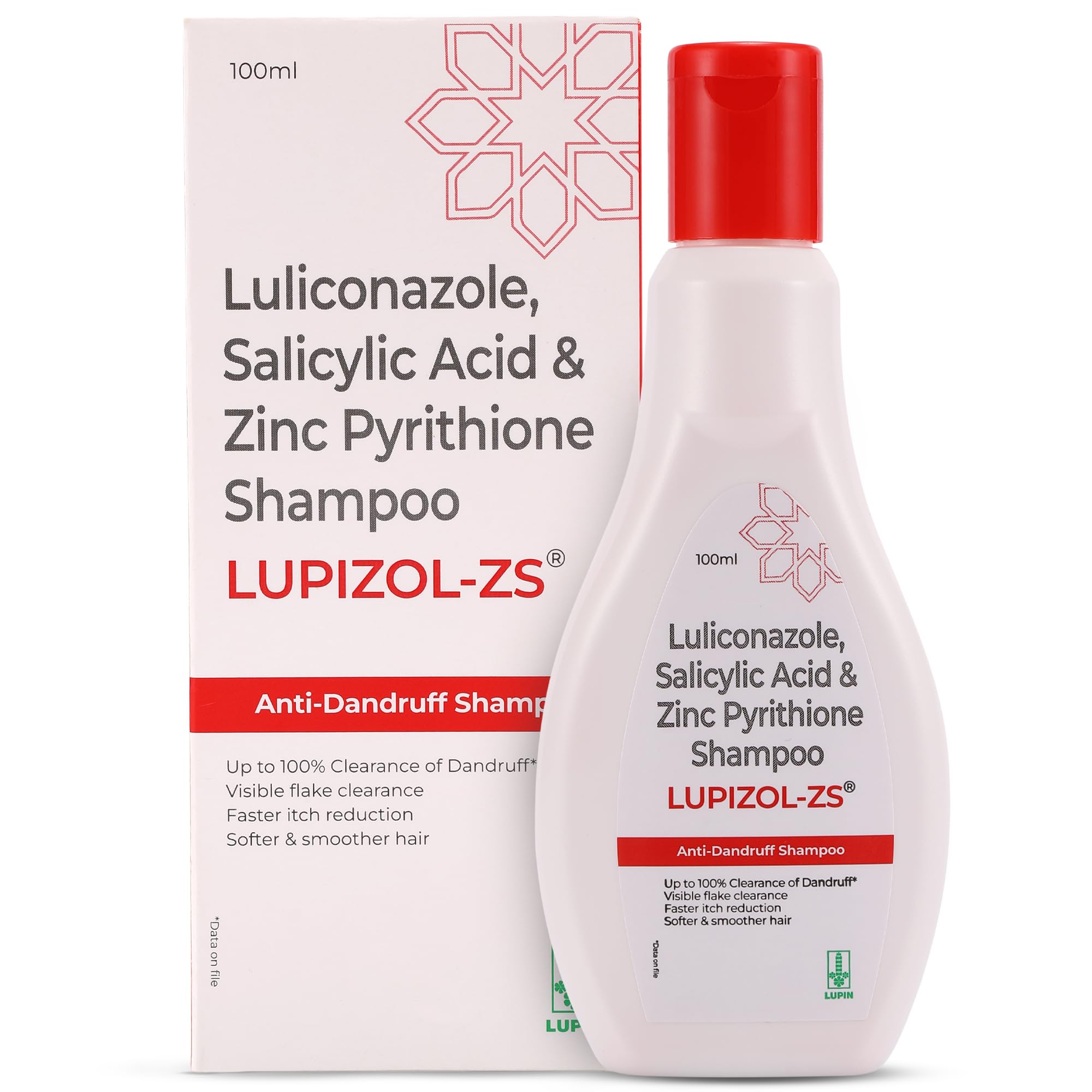 Lupizol-Zs Anti Dandruff Shampoo, Reduces Dandruff Upto 100% And Scalp Irritation, Strengthens And Softens Hair, With Luliconazo