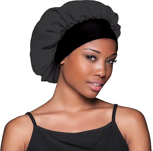 Evolve Evolve Satin Wide Edge Bonnet Black