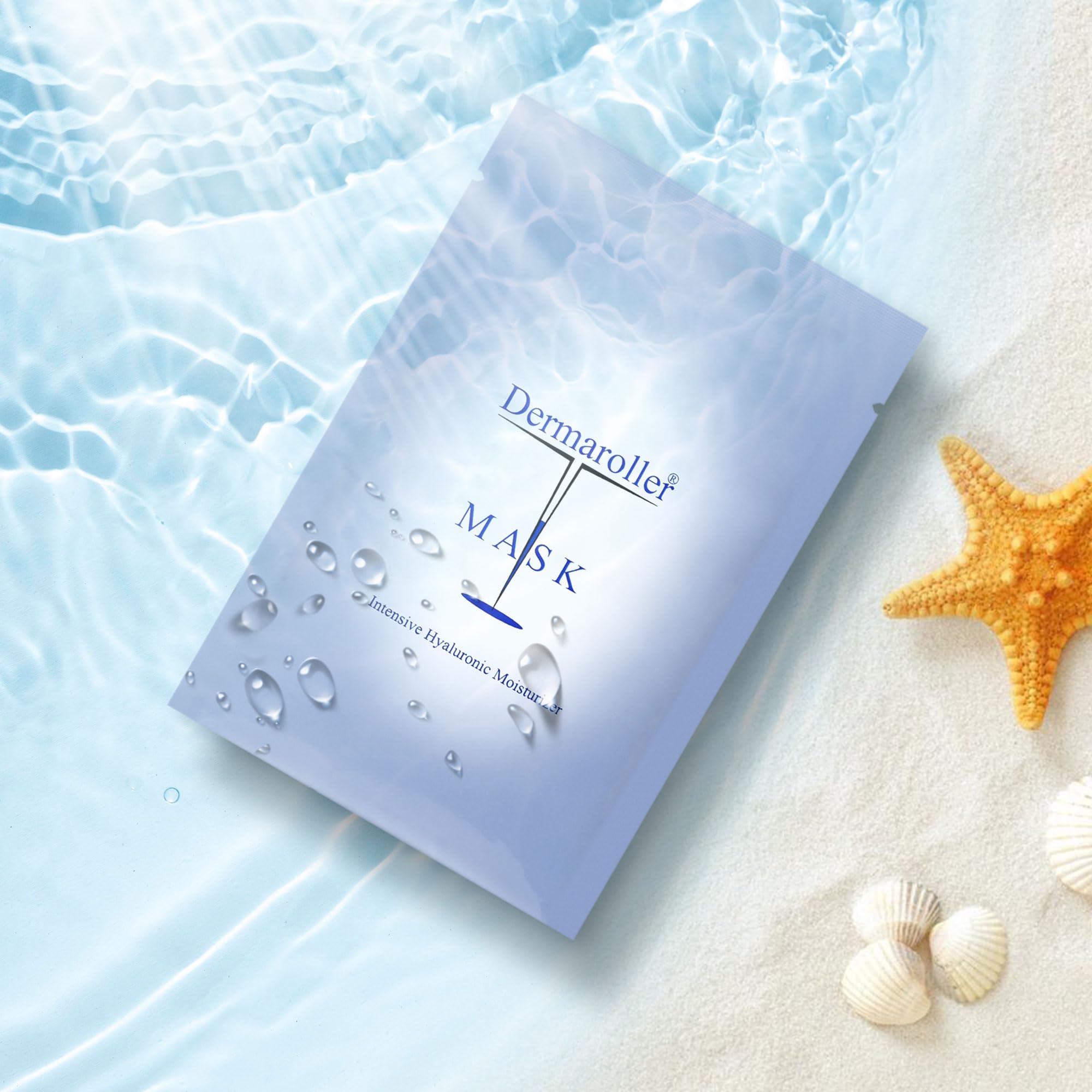 Dermaroller, Silk Face Masks Intensive Hyaluronic Acid Moisturizer with Matriyxl 3000 Tocopherol Boost collagen Hydrate Dry Skin