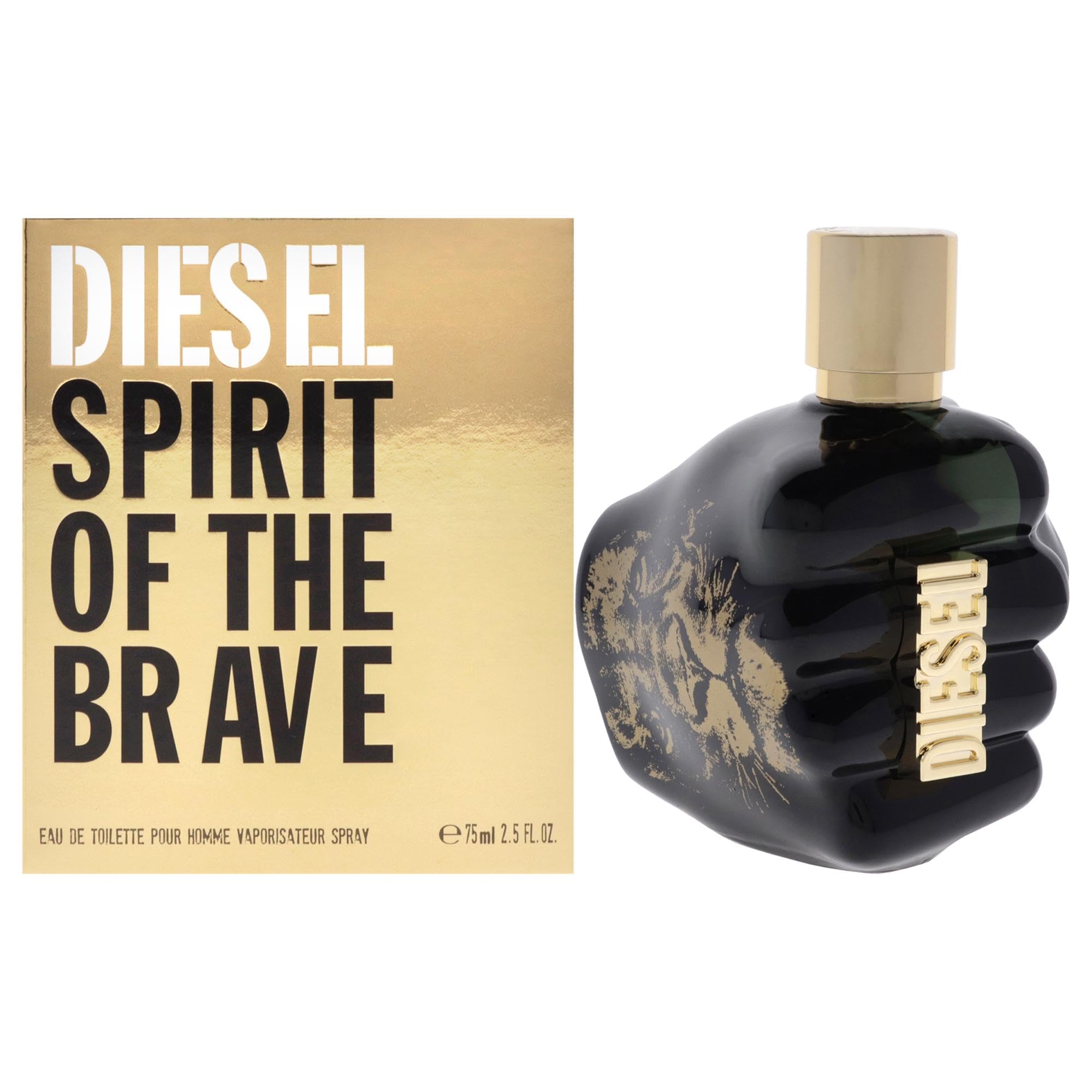 Diesel Spirit Of The Brave Eau De Toilette Spray Cologne For Men, 25 Fl Oz