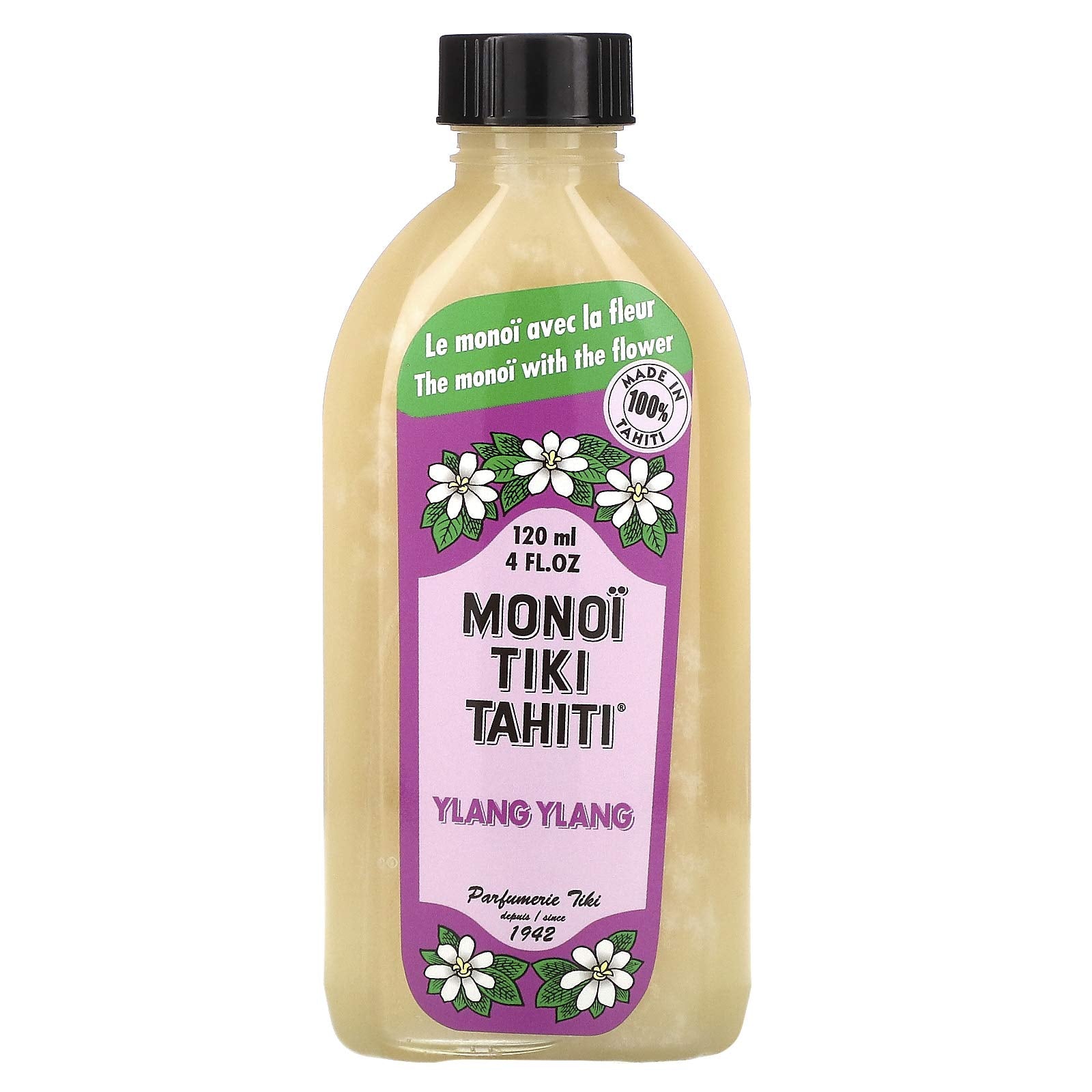 Monoi Tiare Tahiti Ylang Ylang Scented Coconut Oil - 4 Fl Oz