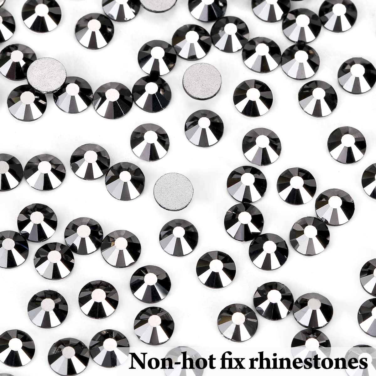 Novani Rhinestones Flatback Rhinestones Glass Gems Stones Jewels Round Gemstones Non-Hotfix Crystal For Crafts,Ss20,1440 Pieces,