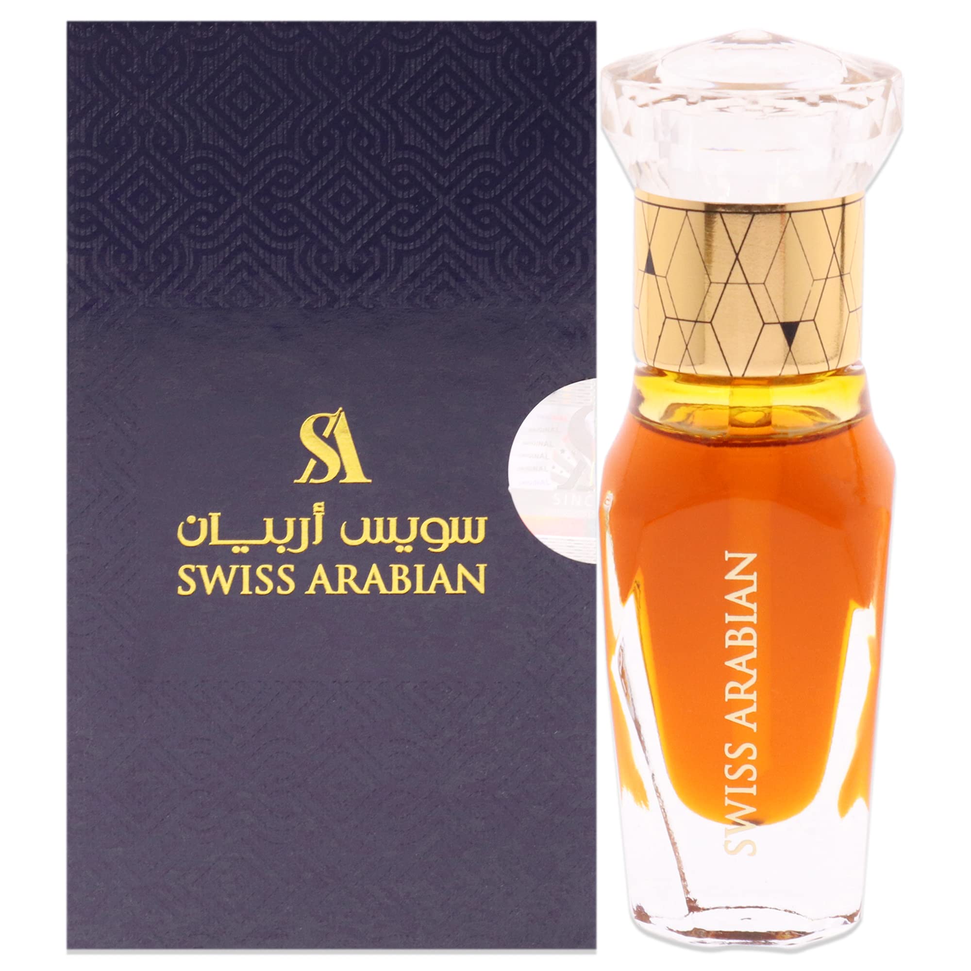 Swiss Arabian Amber Aura For Unisex - Luxury Fragrance Products From Dubai - Long Lasting Personal Perfume Oil - A Seductive, Ex