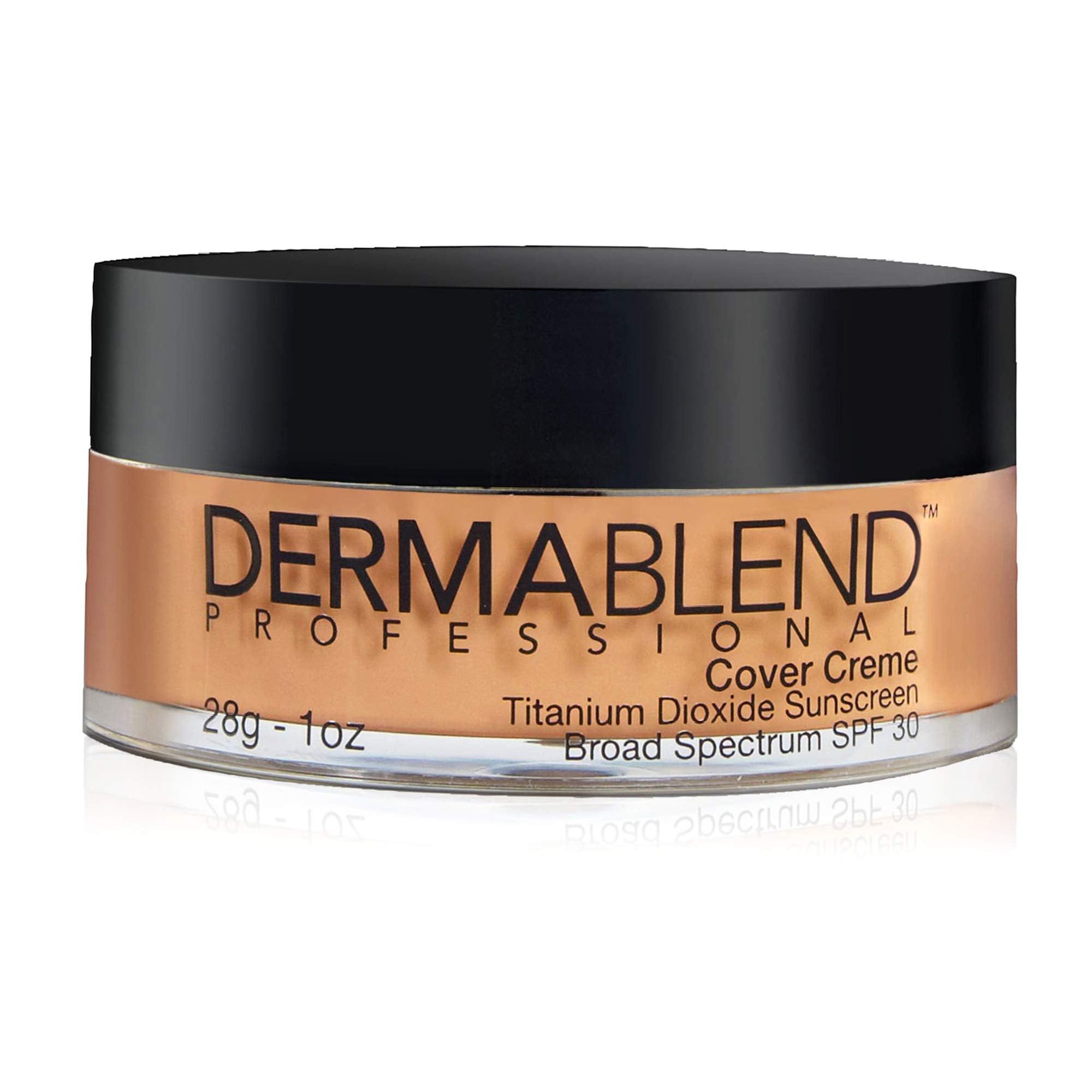 Dermablend Cover Creme High Coverage Foundation with SPF 30, 50C Honey Beige, 1 Oz.