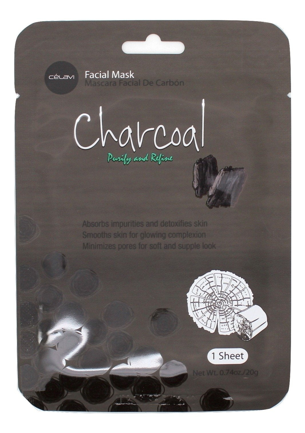 Celavi Facial Mask Set Korean Essence Sheet Masks (12-Pcs, Ginseng)