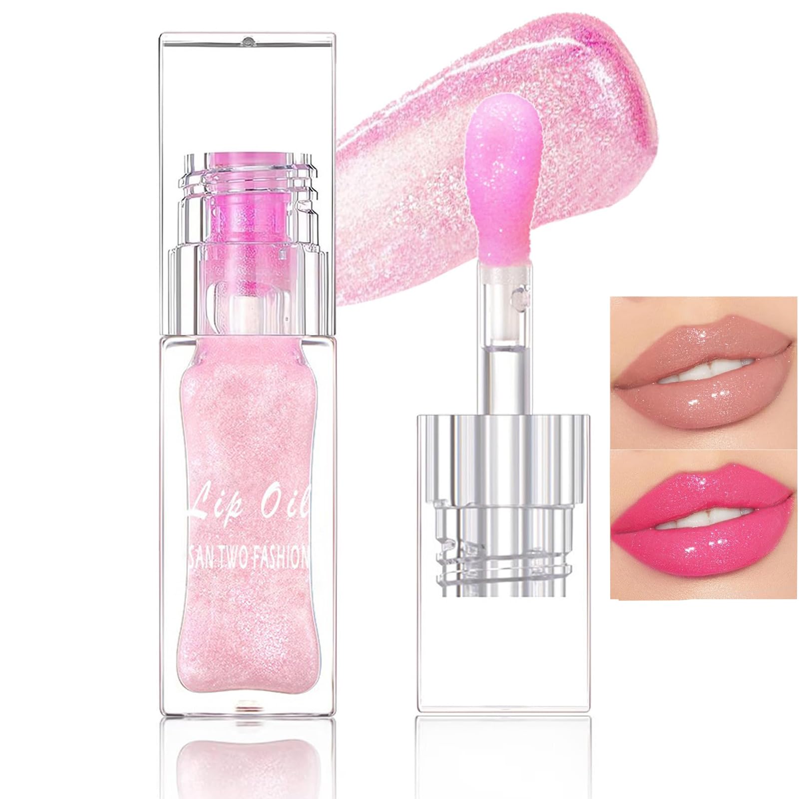Yeweian Magic Color Changing Lip Oil, Moisturizing Color Changing Lip Gloss, Nourishing Repairing Lip Glow Oil Non-Sticky Primer