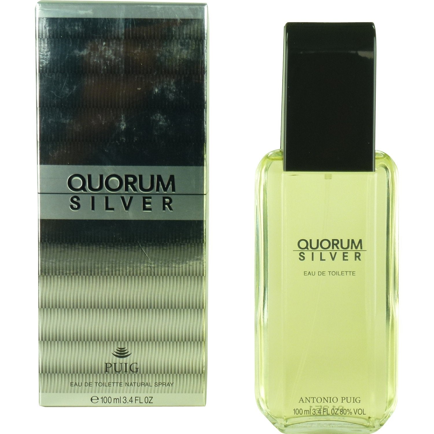 Antonio Puig Quorum Silver Men'S 3.4-Ounce Eau De Toilette Spray