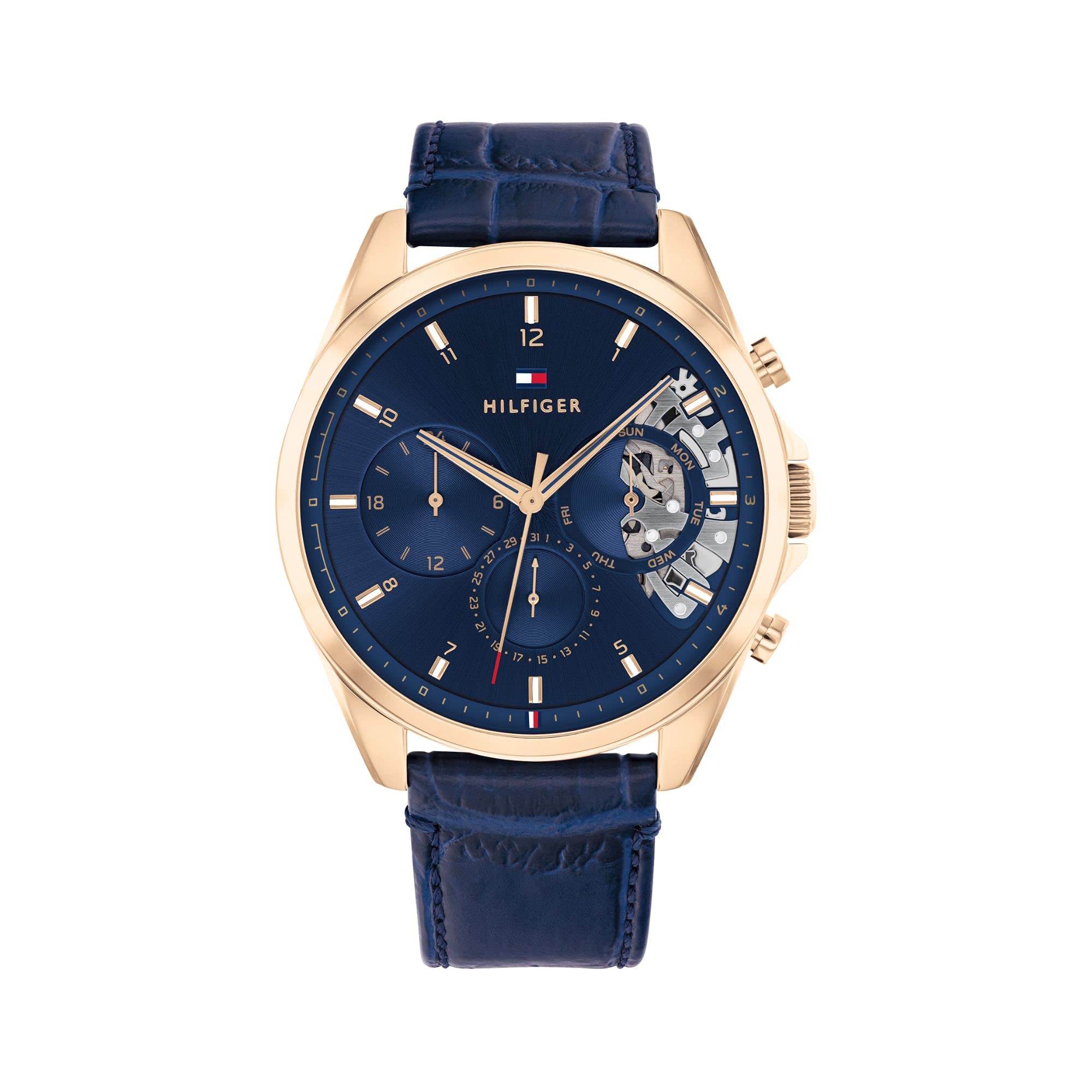 Tommy Hilfiger Baker Analog Silver Dial MenS WatchTh1710451W, Blue