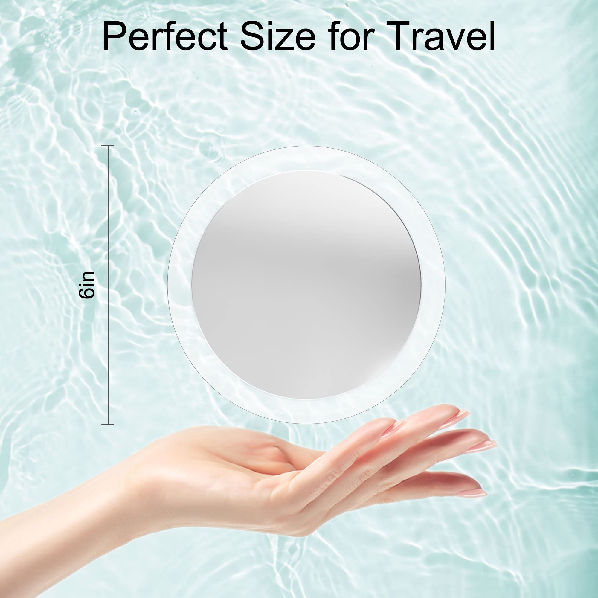 Miyadiva Magnifying Mirror, 25X Magnifying Mirror Suction Cup For Easy Mounting, Use For Magnifying Makeup Mirror, 25X Travel Ma