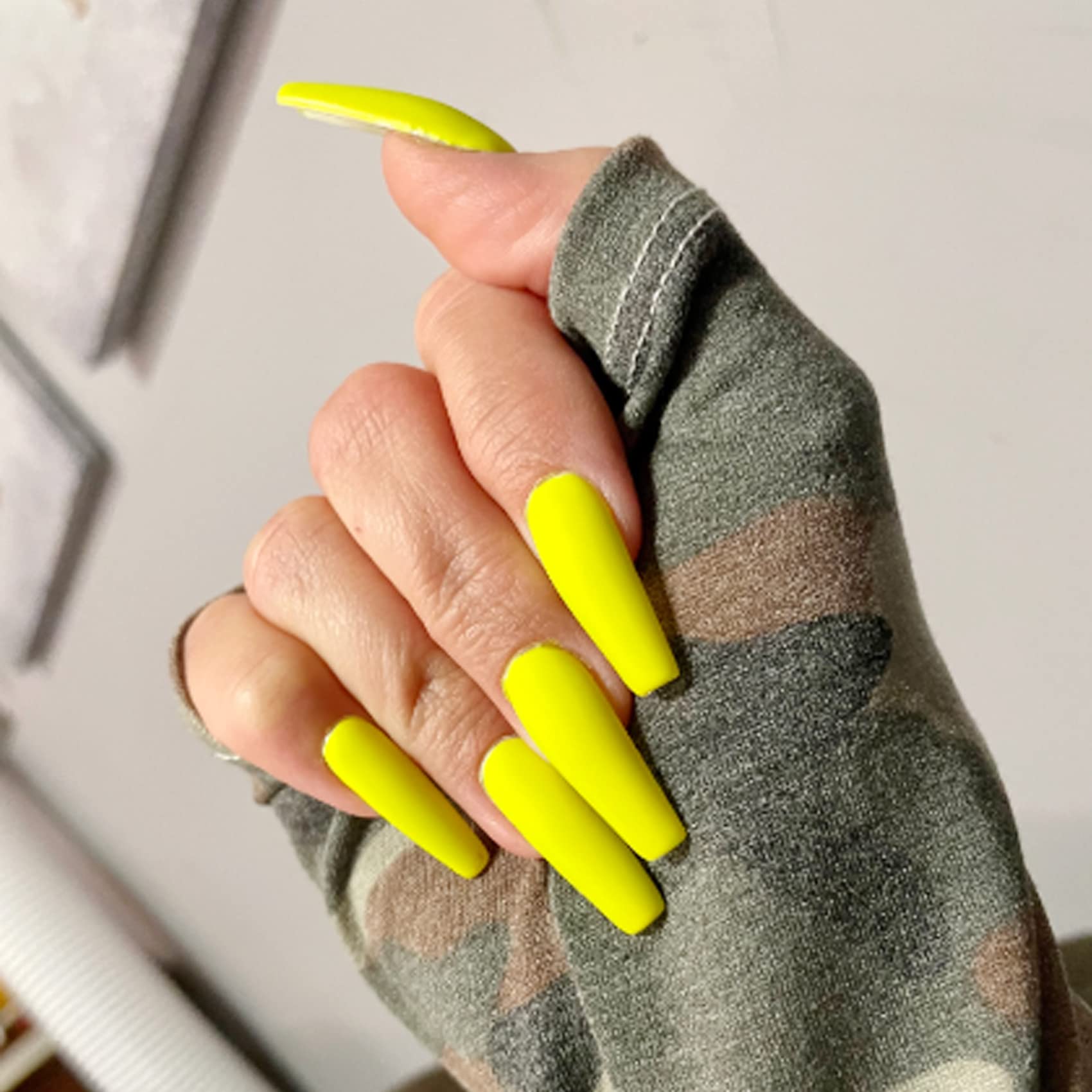 Maychao 15Ml Neon Yellow Gel Nail Polish 1Pc Bright Yellow Gel Polish Soak Off Uv Led Nail Polish Nail Art Starter Manicure Salo