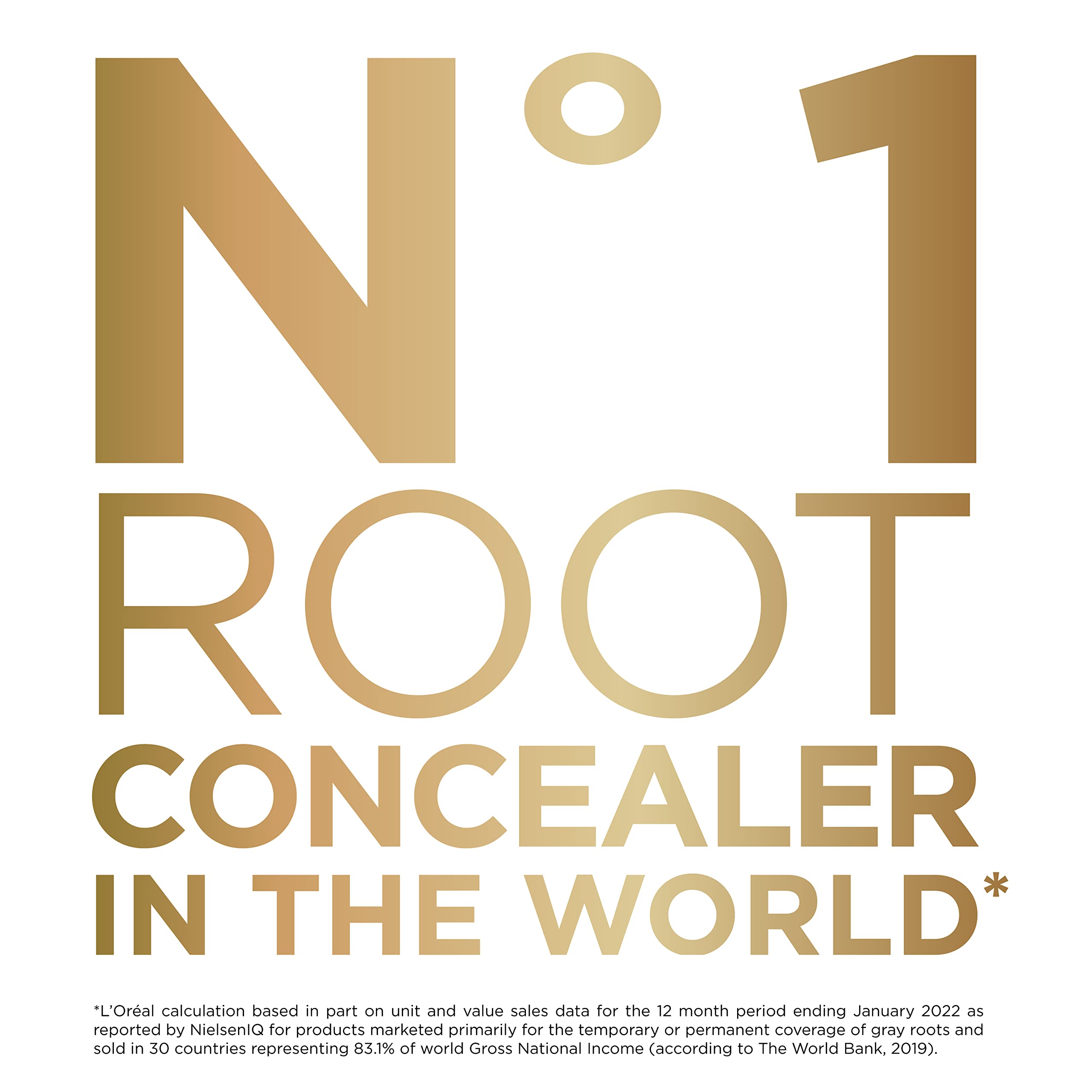 L'Oreal Paris Magic Root Cover Up Gray Concealer Spray Black 2 oz.(Packaging May Vary)