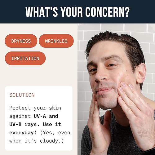 Cardon Spf 30 Sunscreen Daily Face Moisturizer Cream For Men, Korean Sunscreen Uv Protect, Anti-Aging And Wrinkles, Men'S Facial