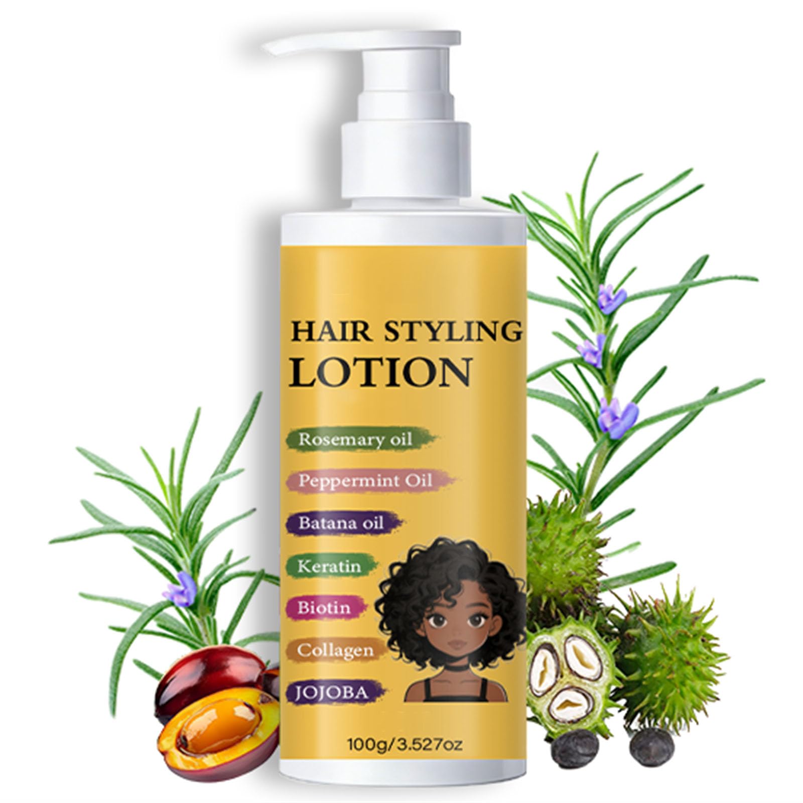 Curl Defining Cream Anti Frizz Curl Cream for Enhances Wavy Hair and Curly Hair, Hydrating Hair Mask Curl Cream for All Curly Ty