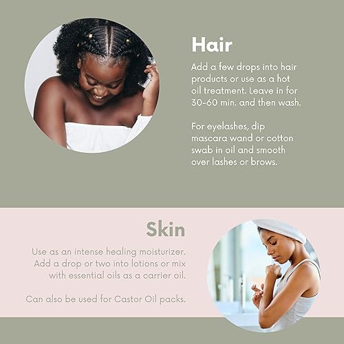 Leven Rose Jamaican Black Castor Seed Oil, Jamaican Black Castor Oil For Hair Growth, 100% Natural, Pure Organic Serum, Scalp Oi