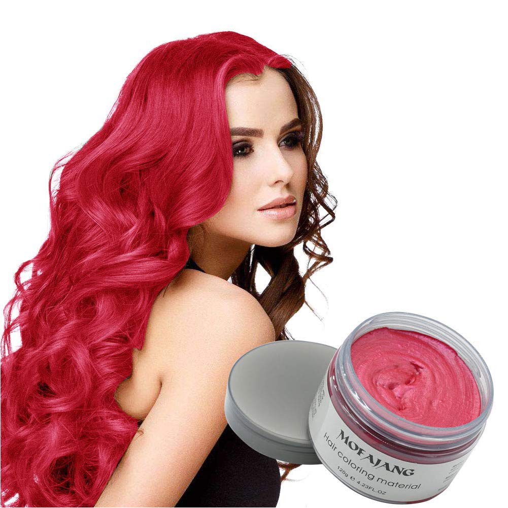 Temporary DIY Hair Color Wax  Disposable Natural Hair Color Cream Mud 4.23 oz Instant Hair Color Pomades Natural Hairstyle Wax 