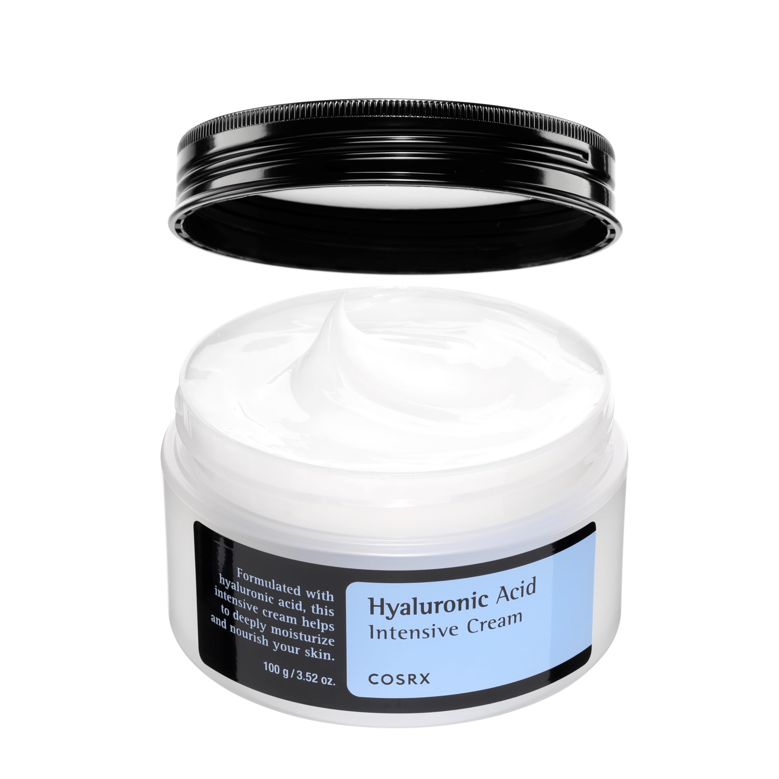 Cosrx Hyaluronic Acid Moisturizing Cream, Long-Lasting Hydration, Rich Moisturizer For Sensitive Skin 3.52 Oz / 100G, Korean Ski