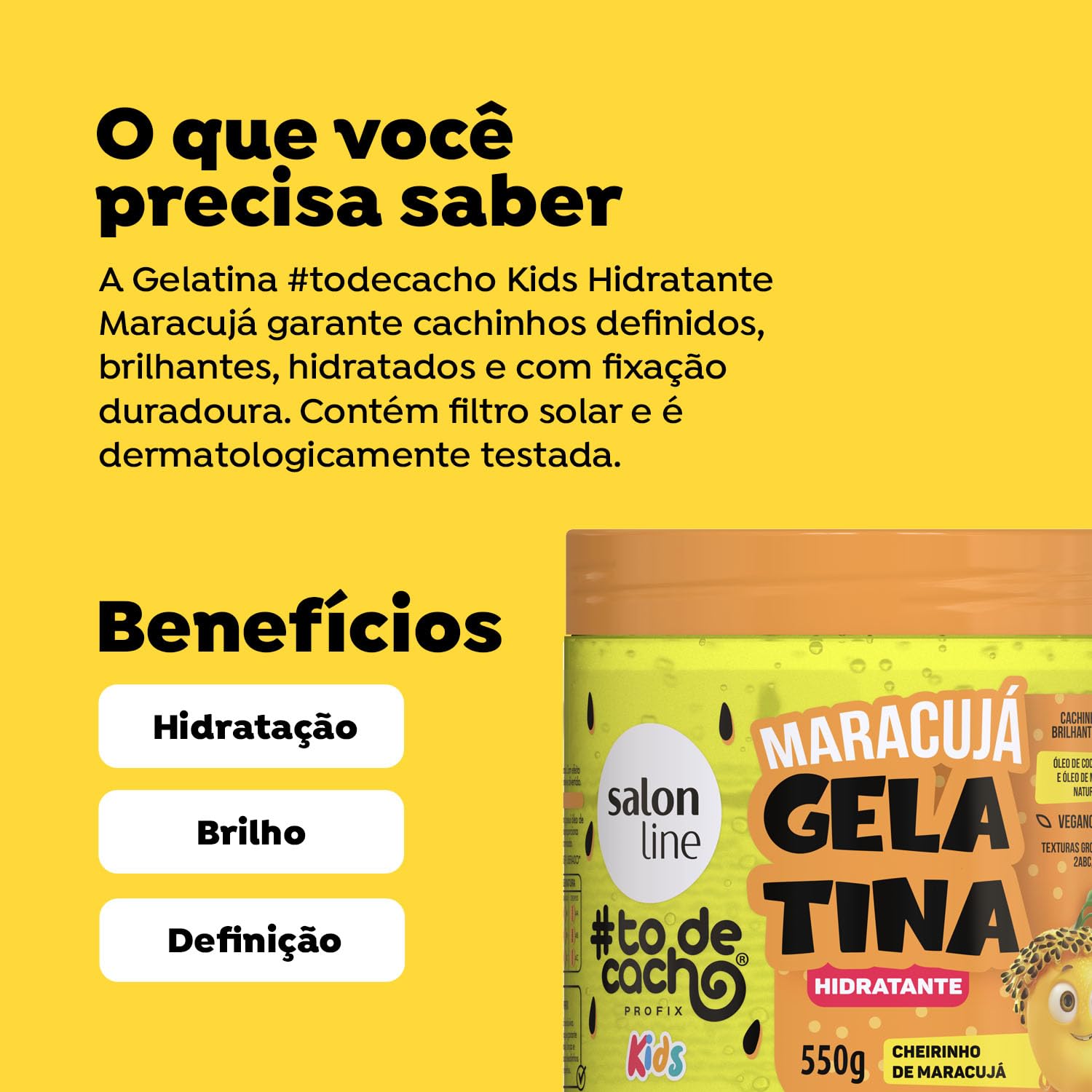 #TODECACHO HYDRATING JELATIN CONDITIONER KIDS PASSION FLOWER 550GR
