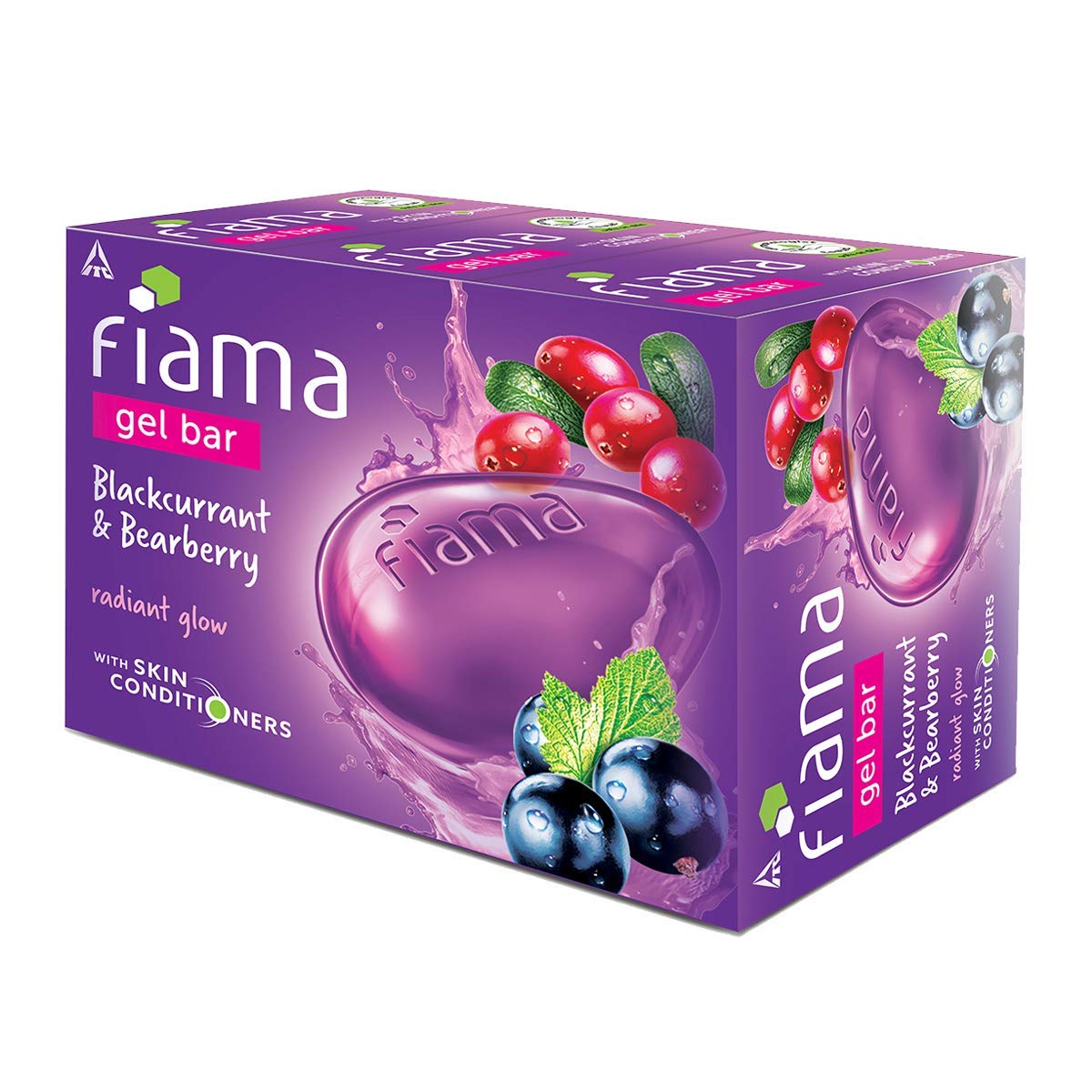 Fiama Di Wills Gel Bar Bearberry & Blackcurrant 125g (Pack of 3)