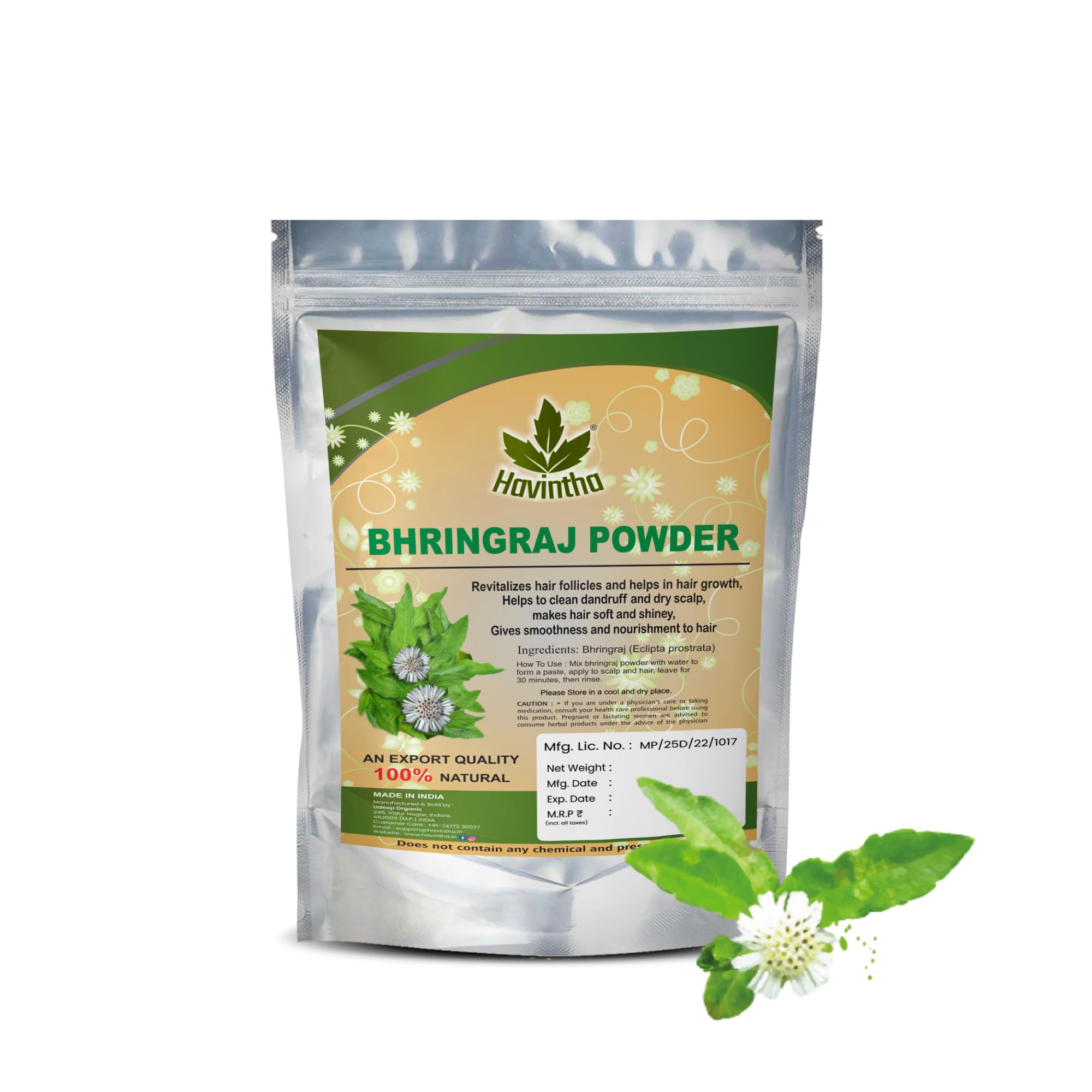 Havintha Amla, Reetha, Shikakai, Bhringraj and Hibiscus powder for Hair care (Each 50g)