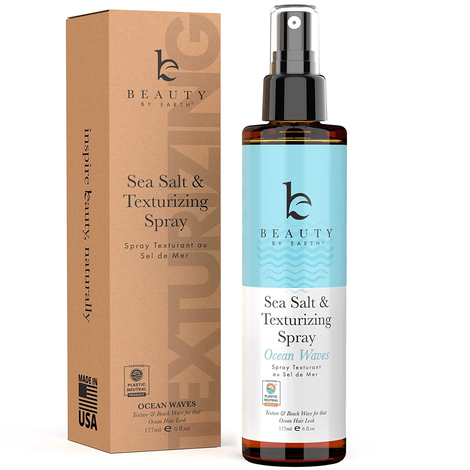 Sea Salt Spray For Hair Men & Women - Dry Texture Spray For Hair, Hair Texturizer Wavy Hair Products, Texturizing Spray & Volumi