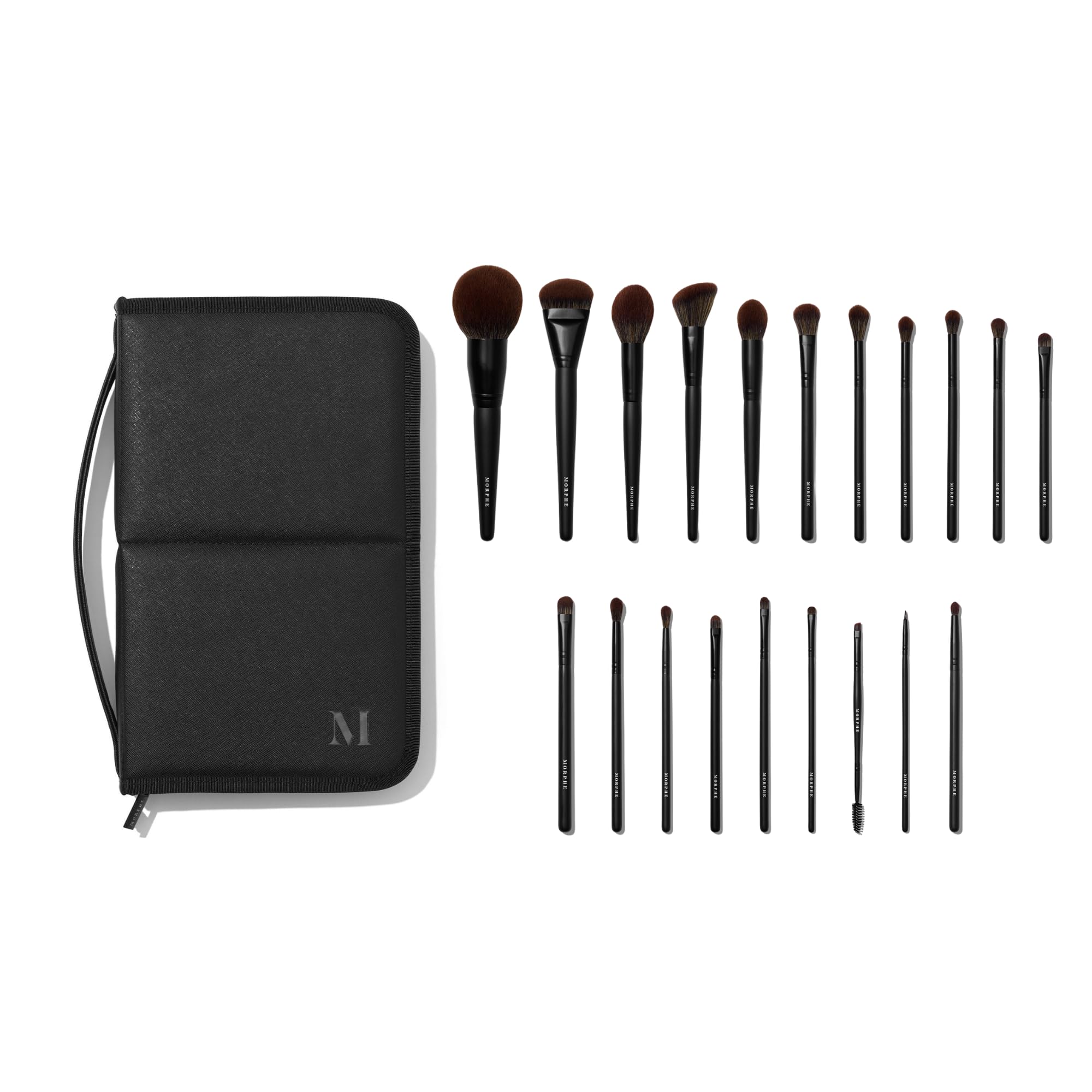 Morphe MUA Life Makeup Brushes - 20 Piece Makeup Brush Set of Eye and Face Brushes - Made with Synthetic Bristles and Includes C