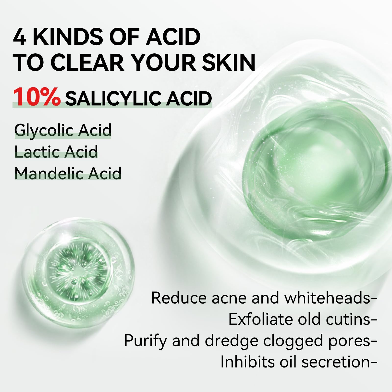 10% Salicylic Acid Serum, Acne Treatment For Face, 15Ml/0.5Oz, Minimize Pores, Active Skin Repair, Relieve Redness Blemish, Pimp
