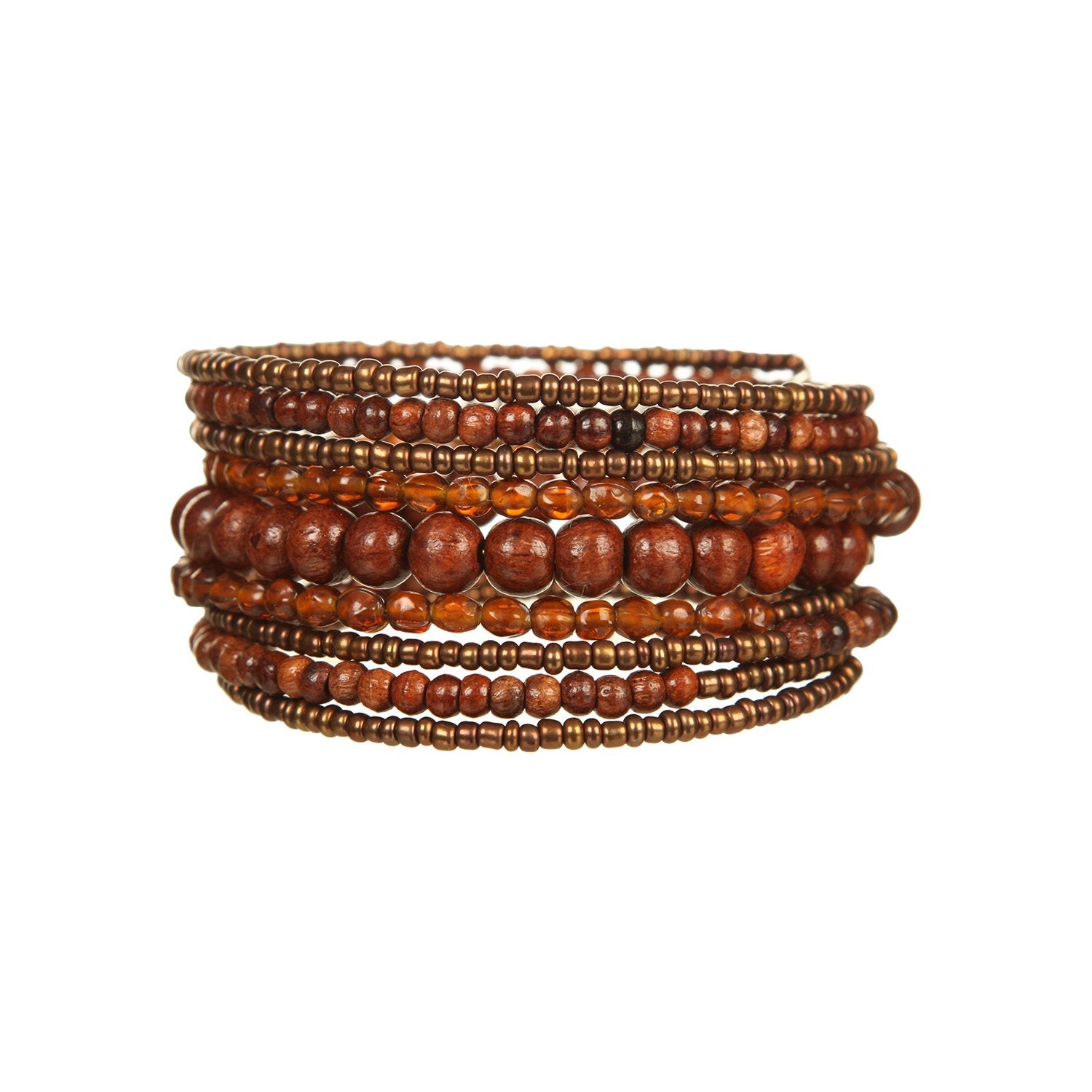Dca Wood Multicolor Women Bangle/Bracelet (1120)