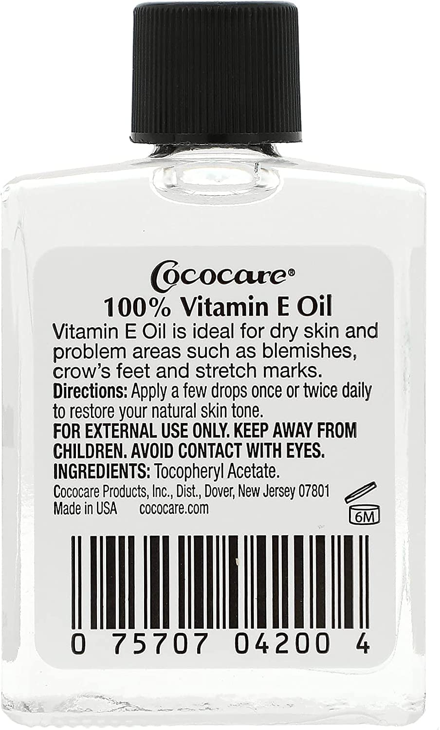 Cococare 100% Vitamin E Oil, 1 oz (Pack of 4)